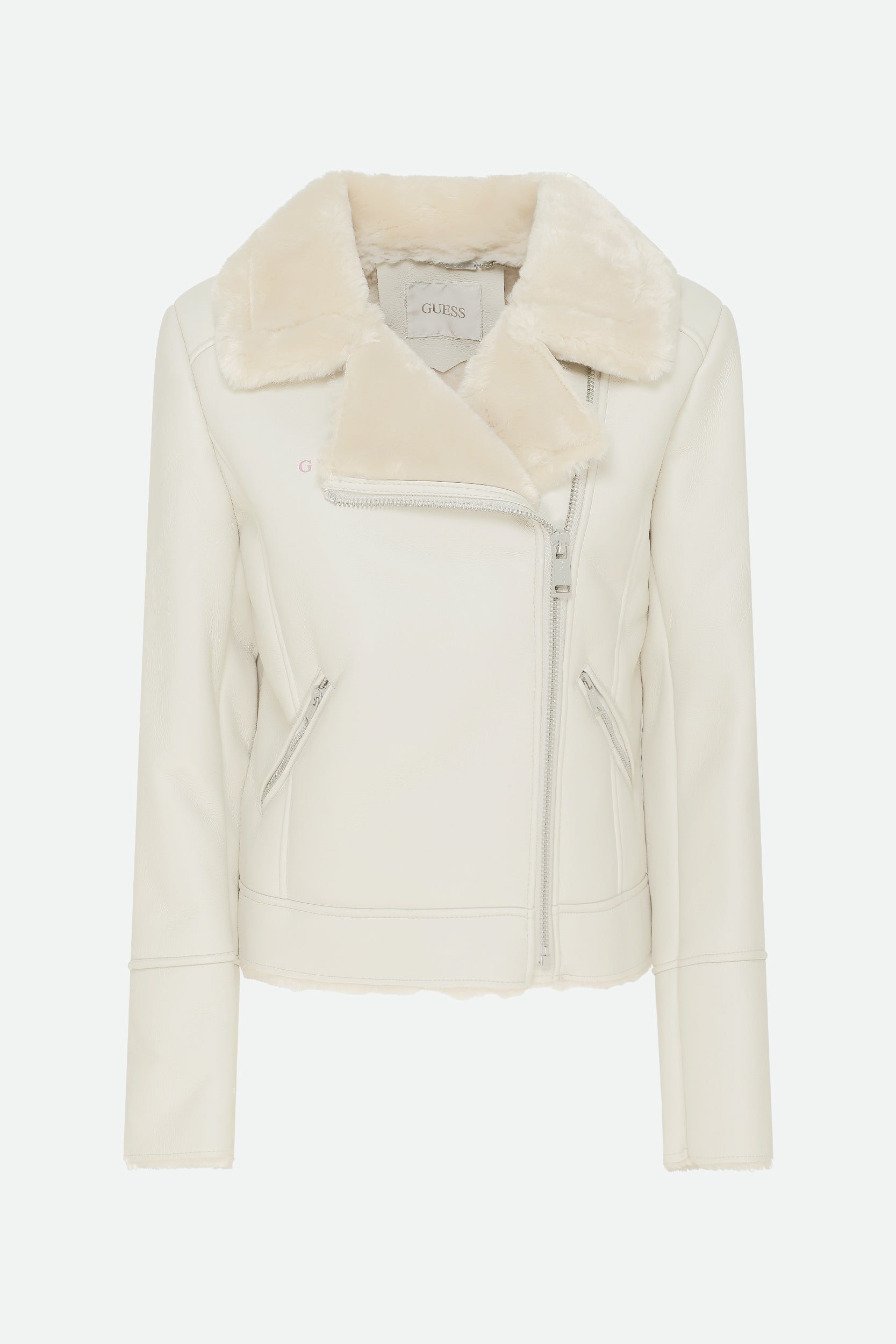 Guess cream jacket hotsell