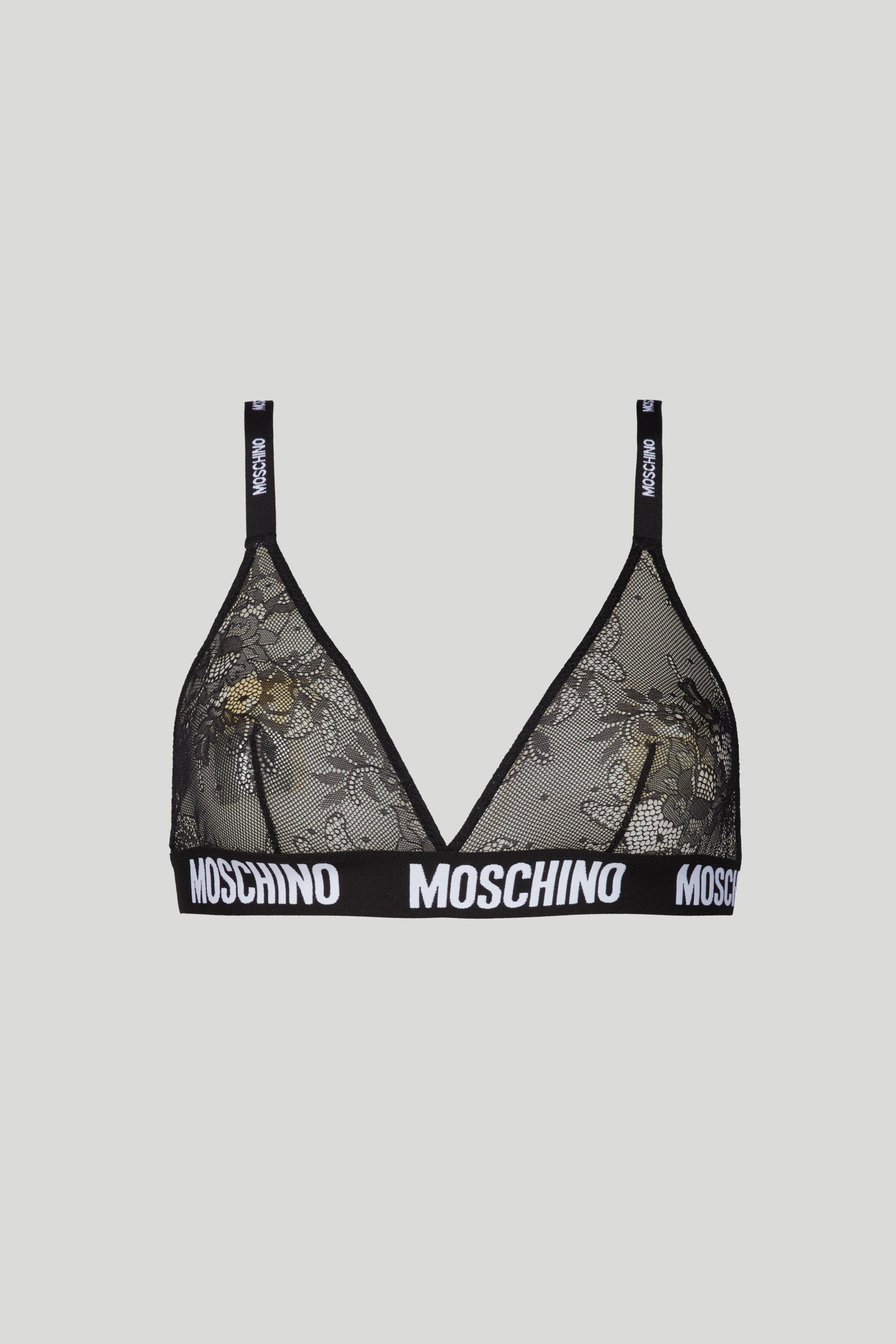 Moschino Underbear Reggiseno Push-up Nero in Cotone