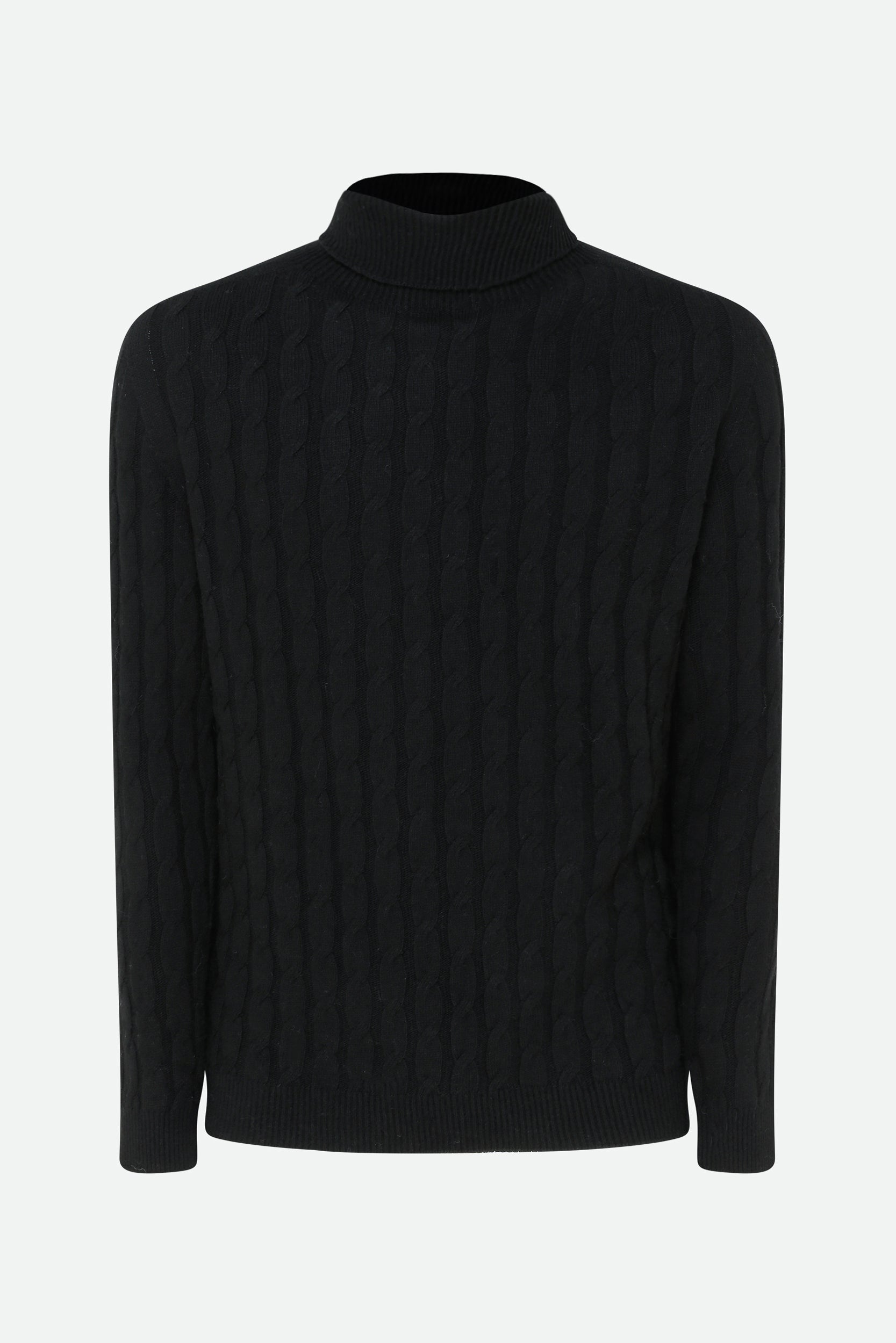 Alpha Studio Black Turtleneck