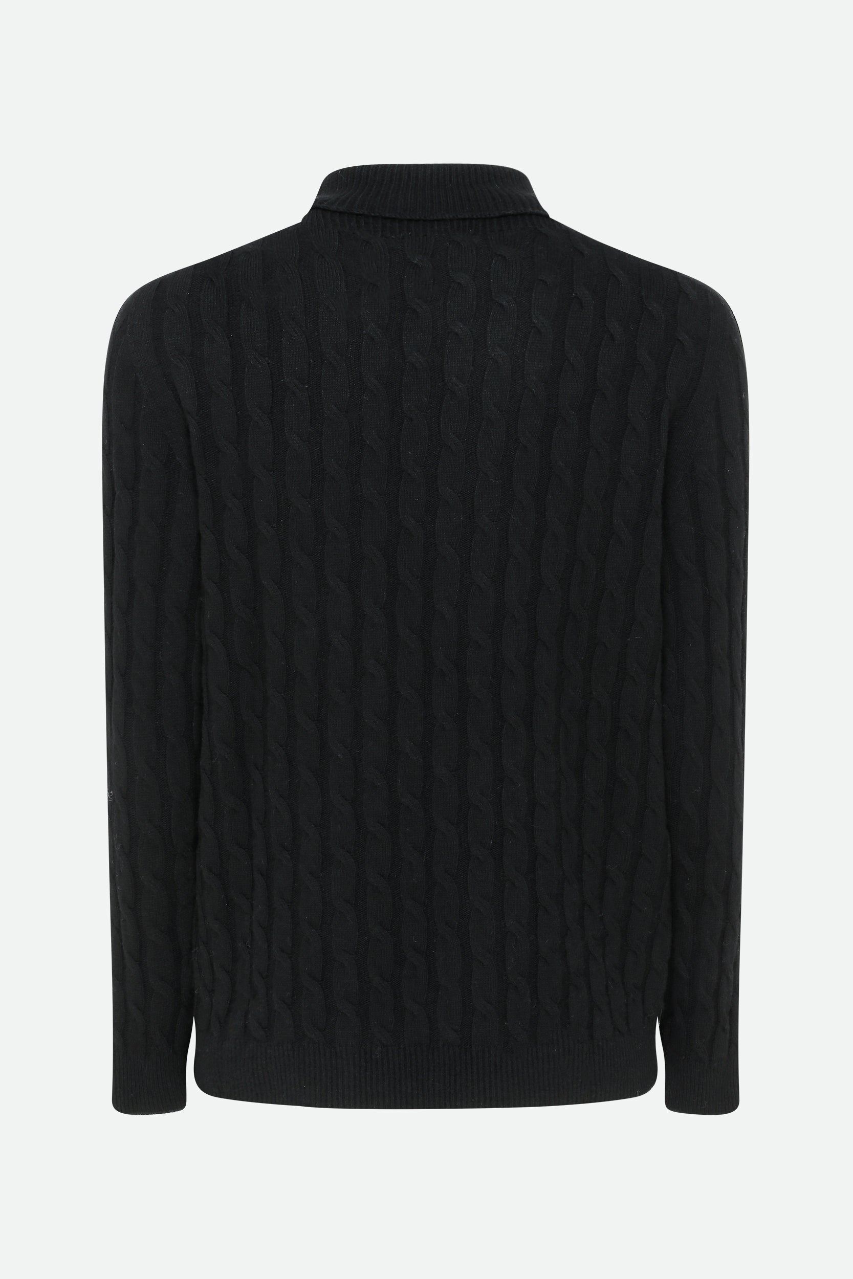 Alpha Studio Black Turtleneck