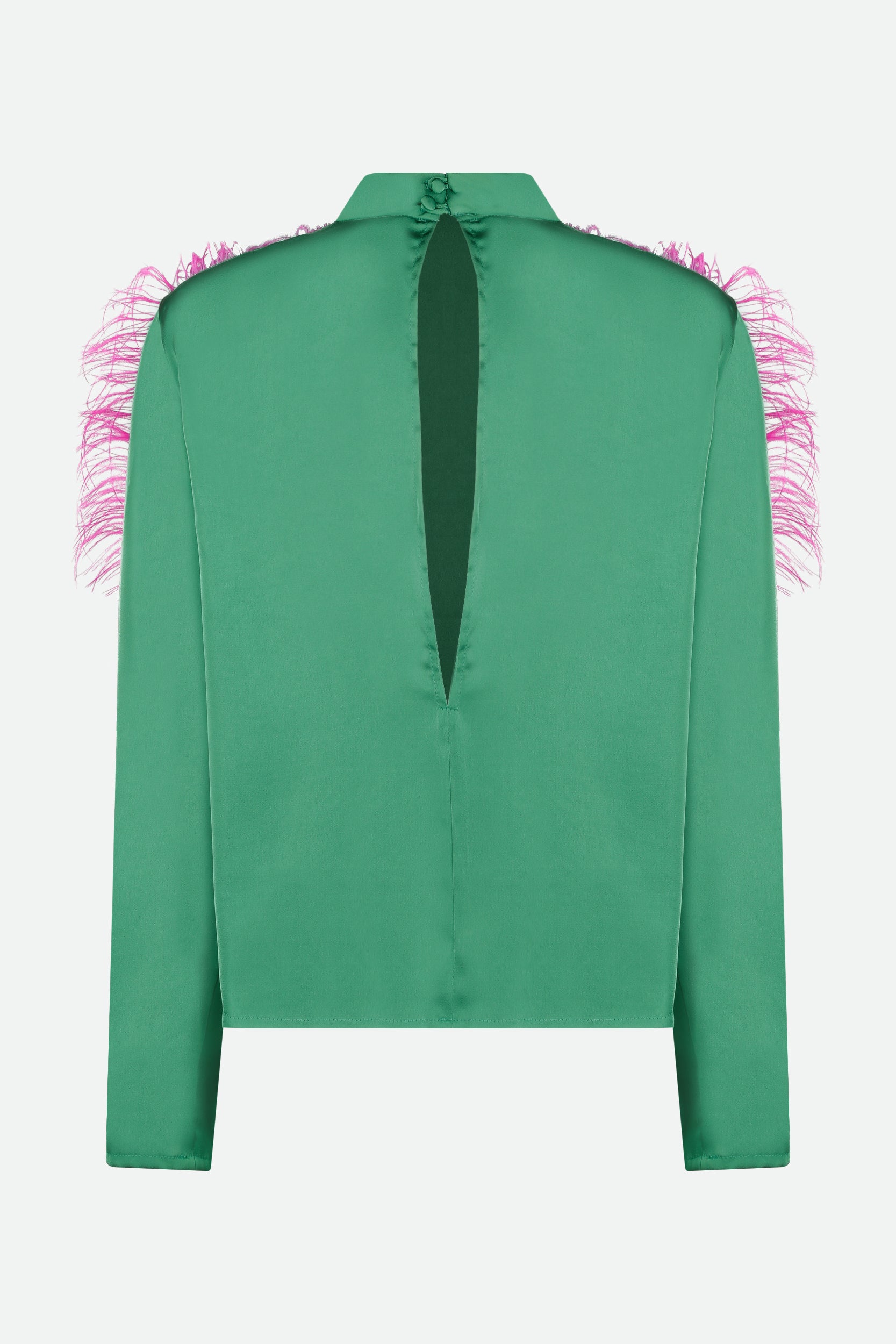 Weili Zheng Green Blouse