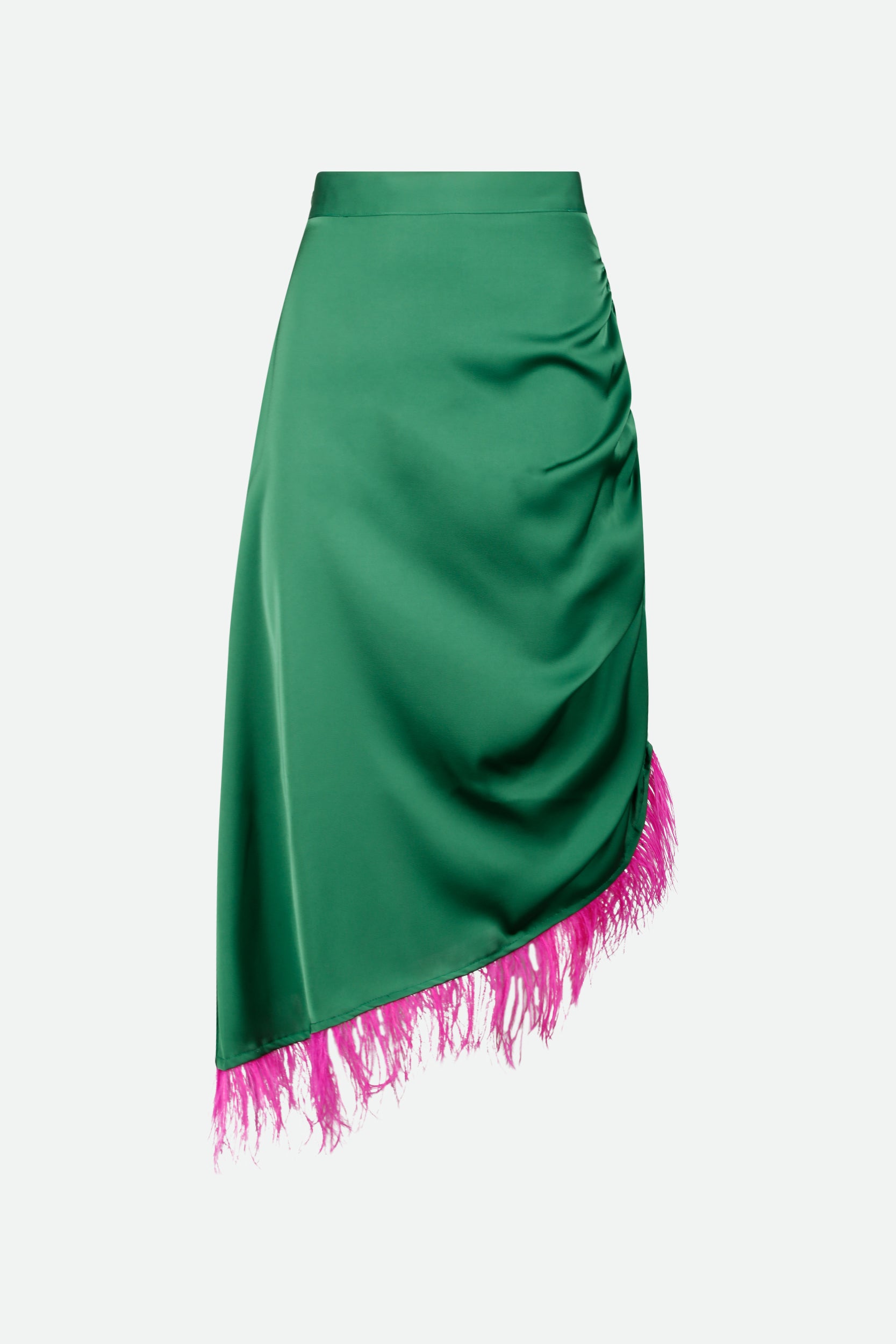 Weili Zheng Green Midi Skirt