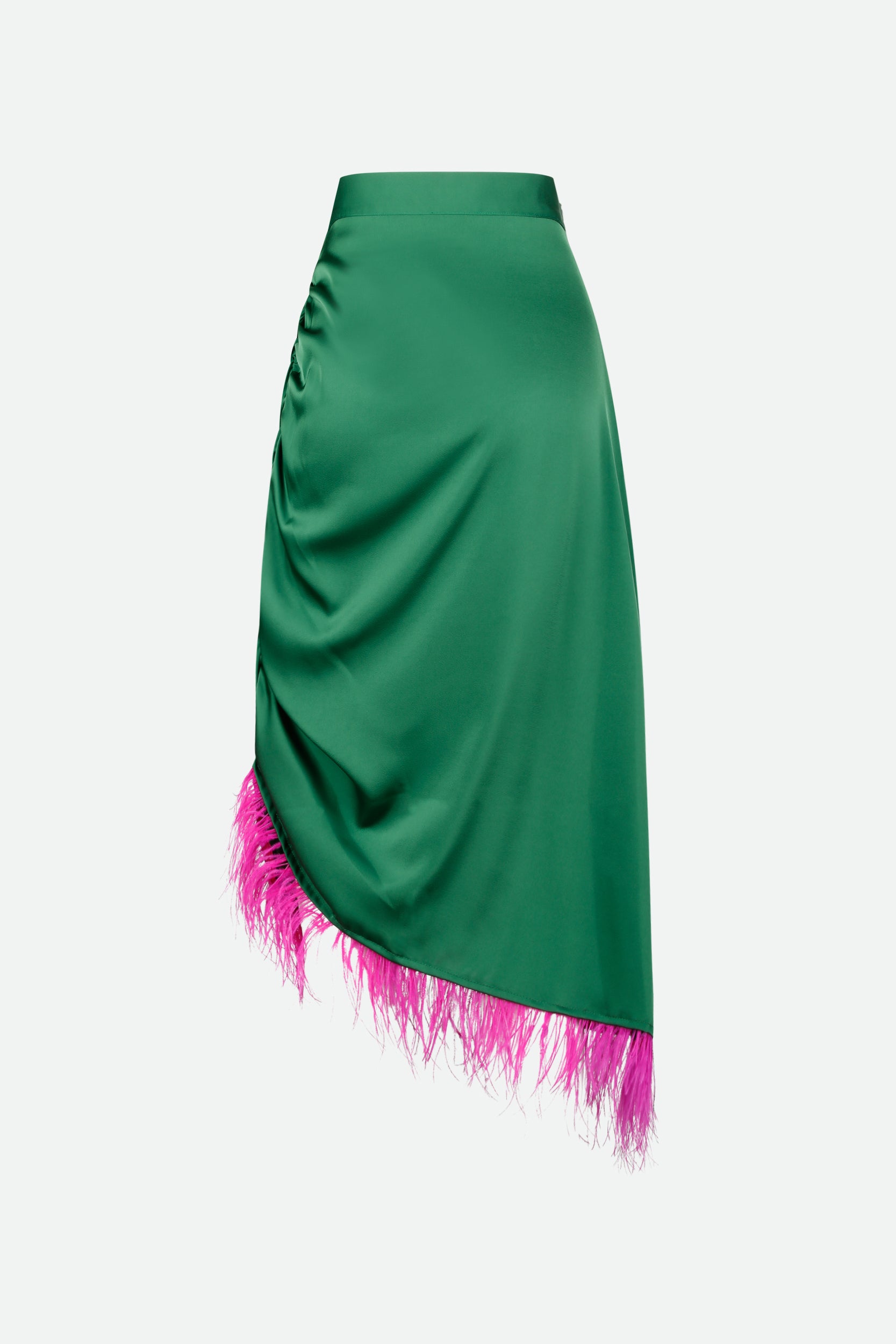 Weili Zheng Green Midi Skirt