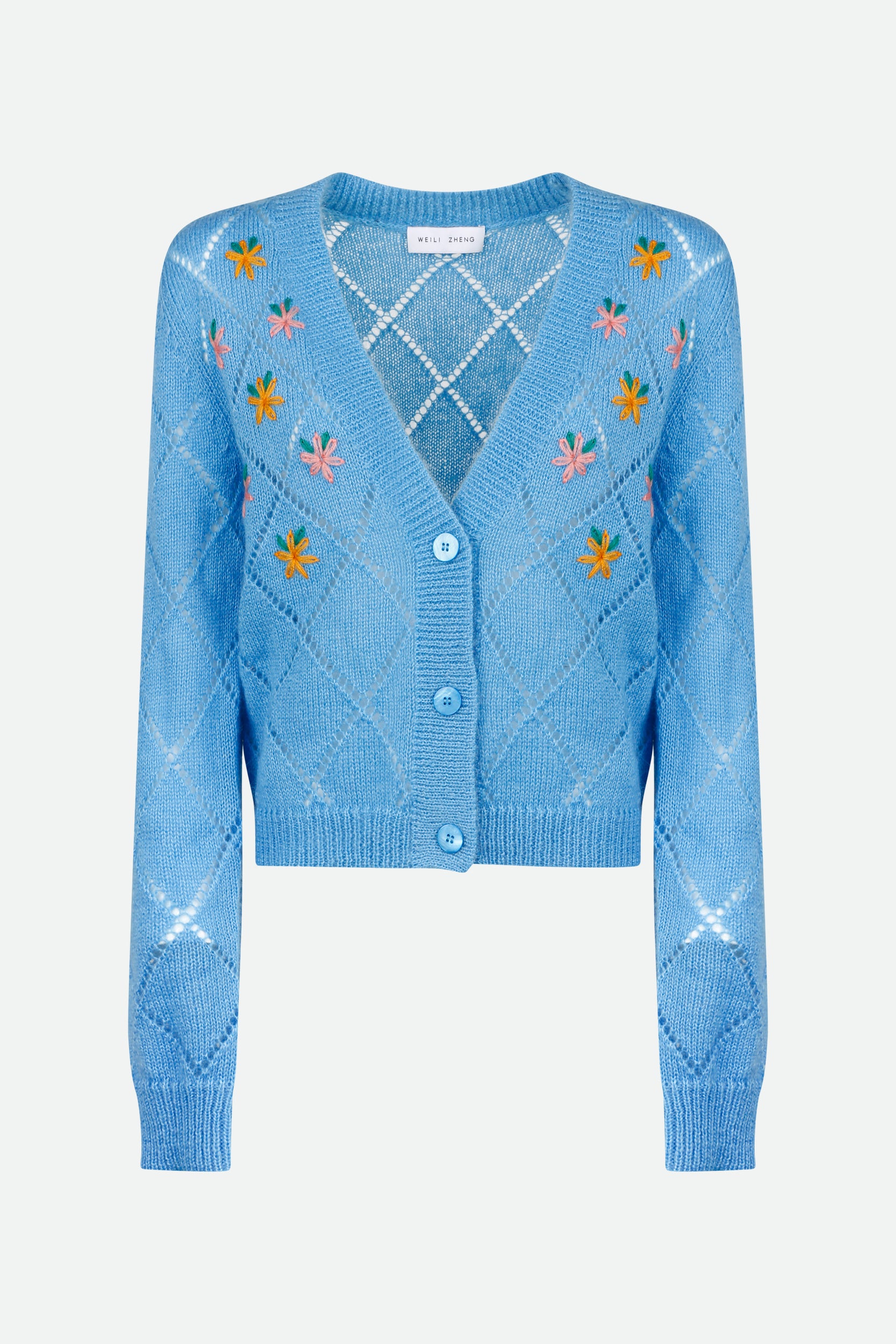 Weili Zheng Cardigan Azzurro