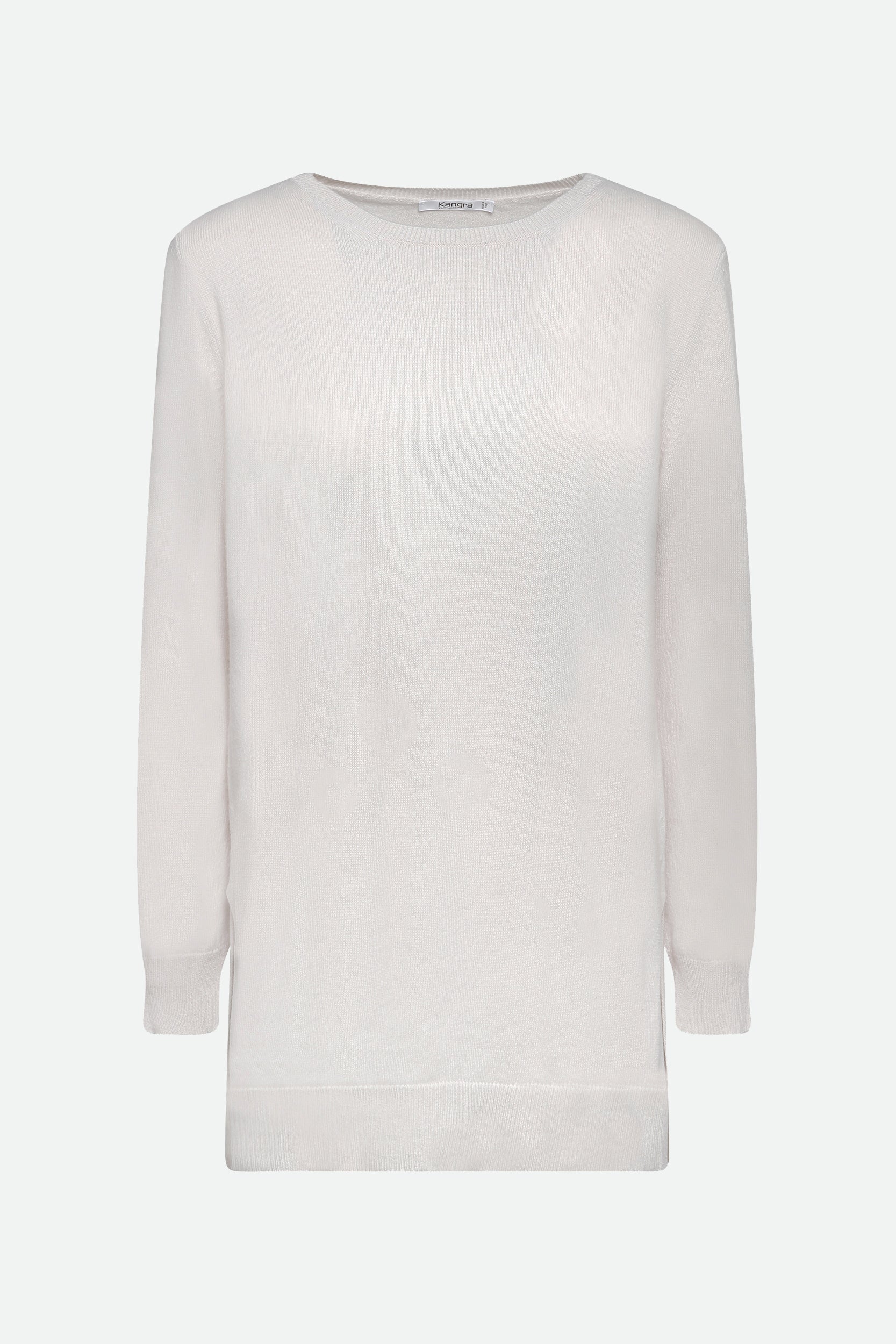 Kangra White Wool Sweater