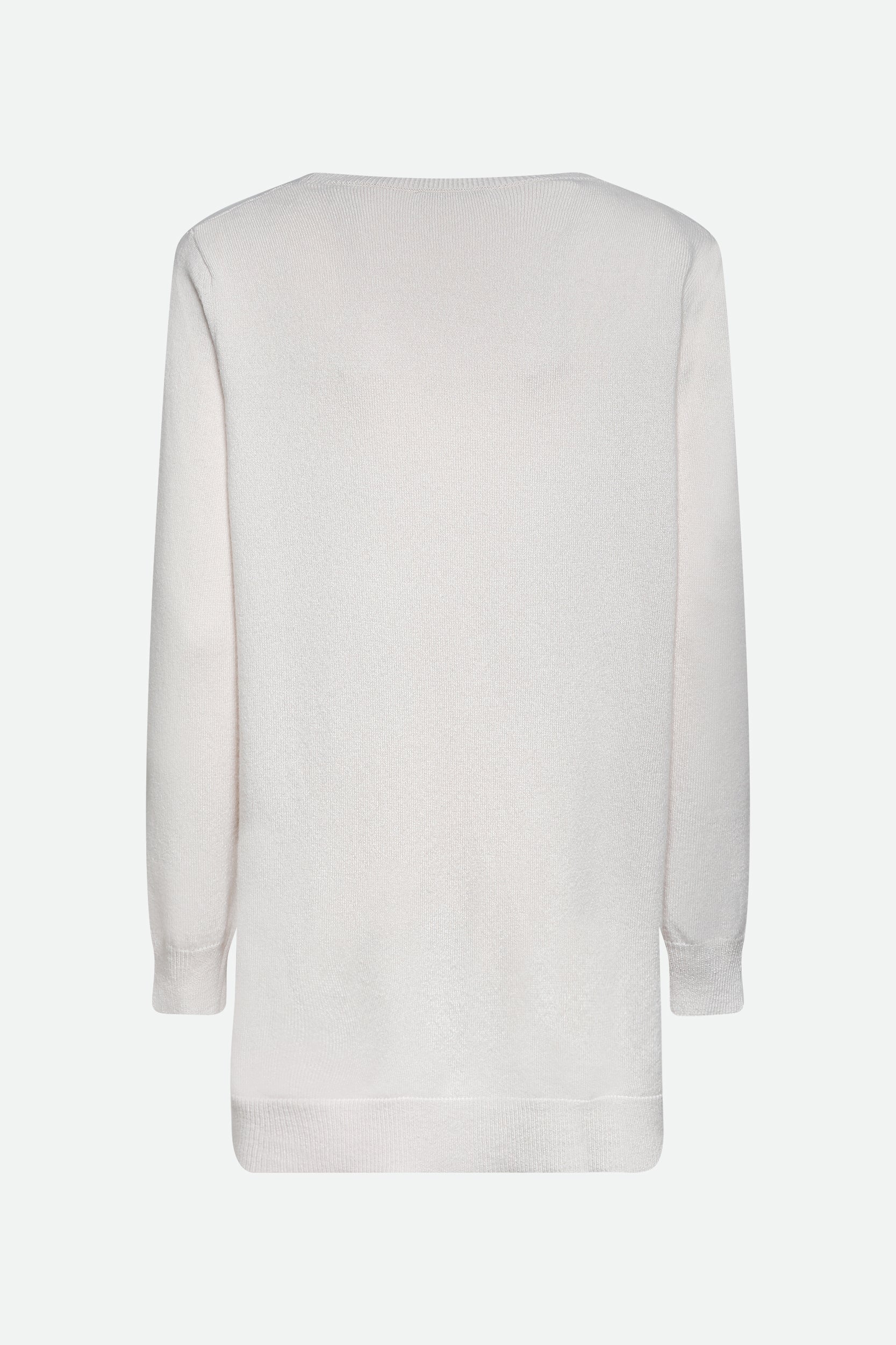 Kangra White Wool Sweater