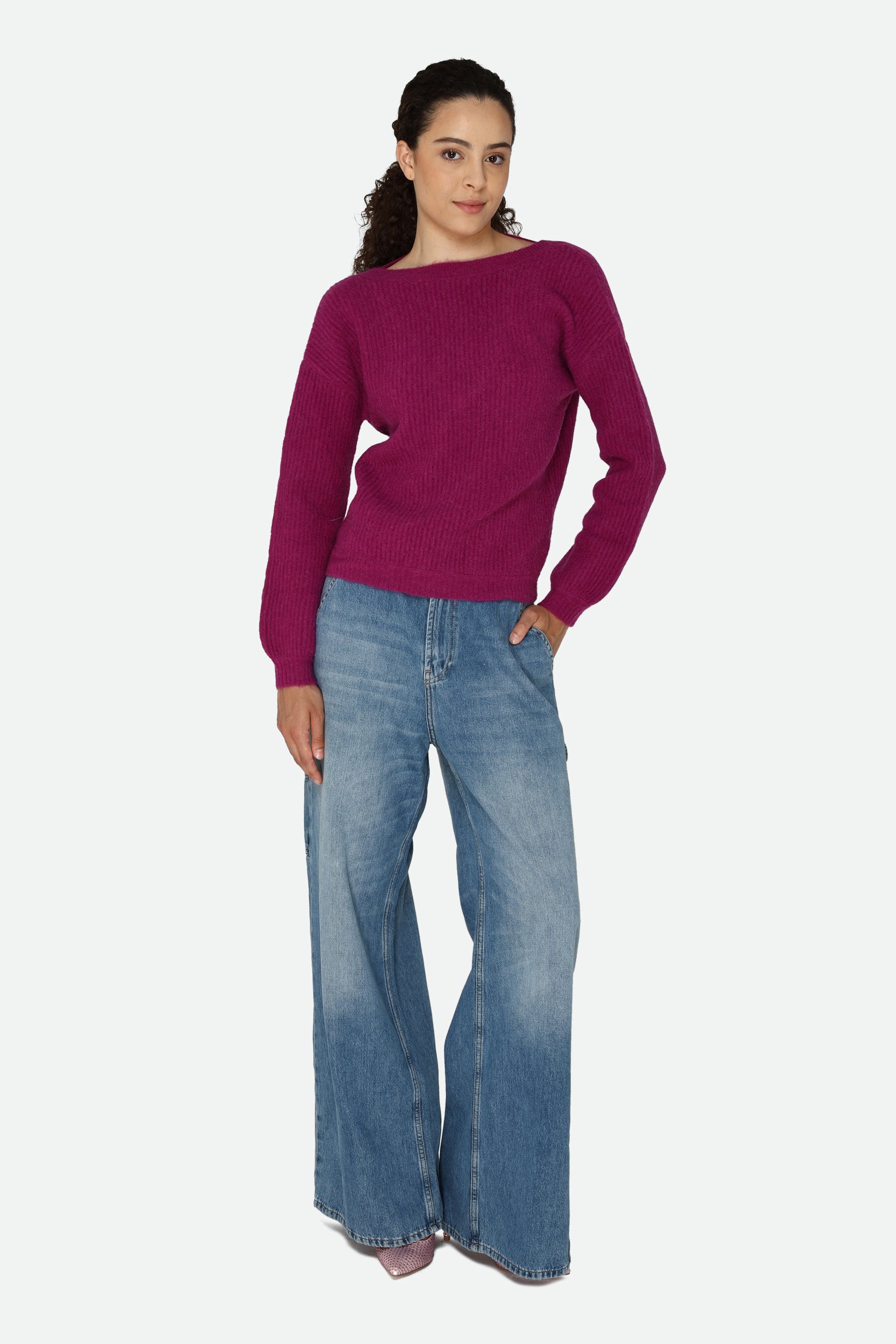 Patrizia Pepe Plum Sweater