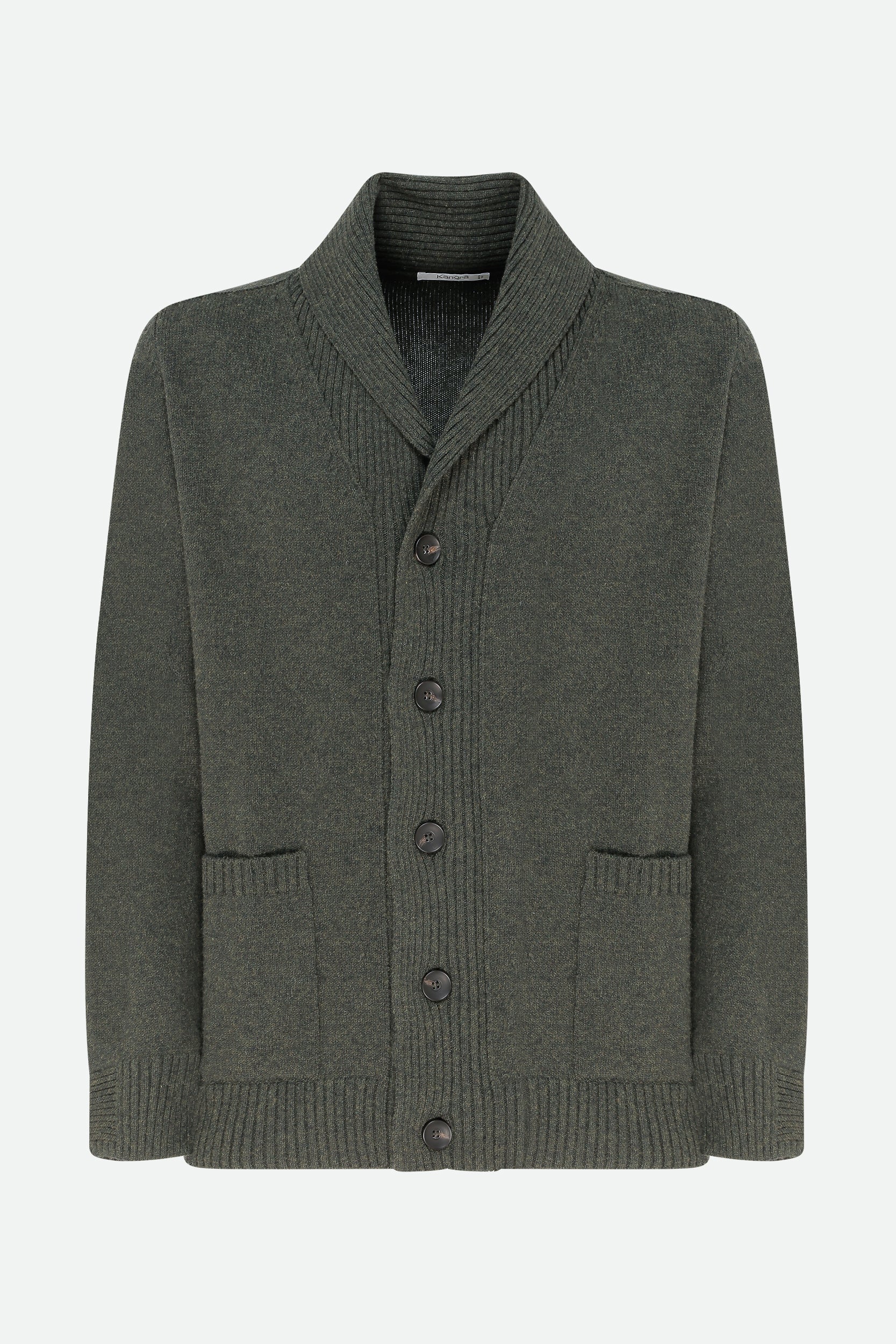 Kangra Wool Cardigan Green