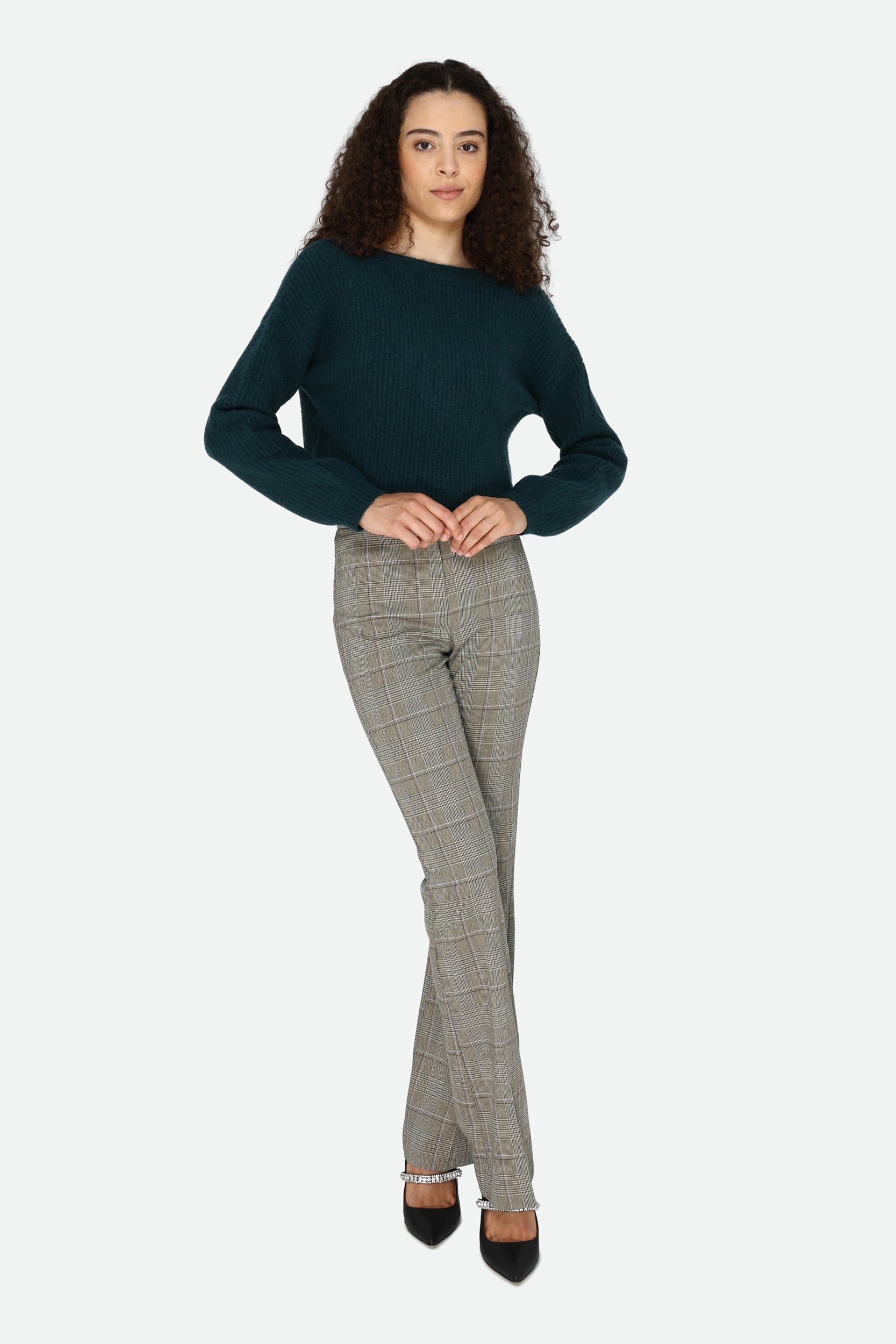 Patrizia Pepe Beige and Black Trousers