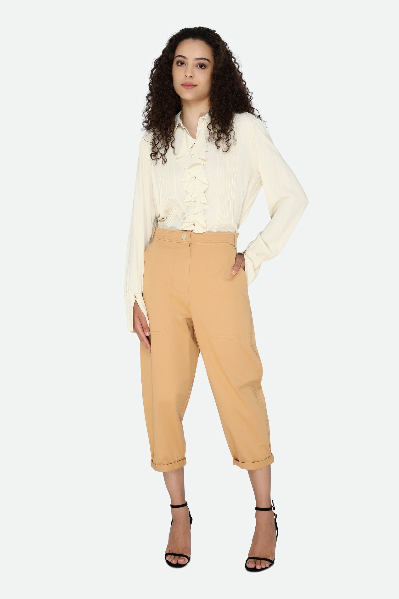 Patrizia Pepe Ochre Trousers