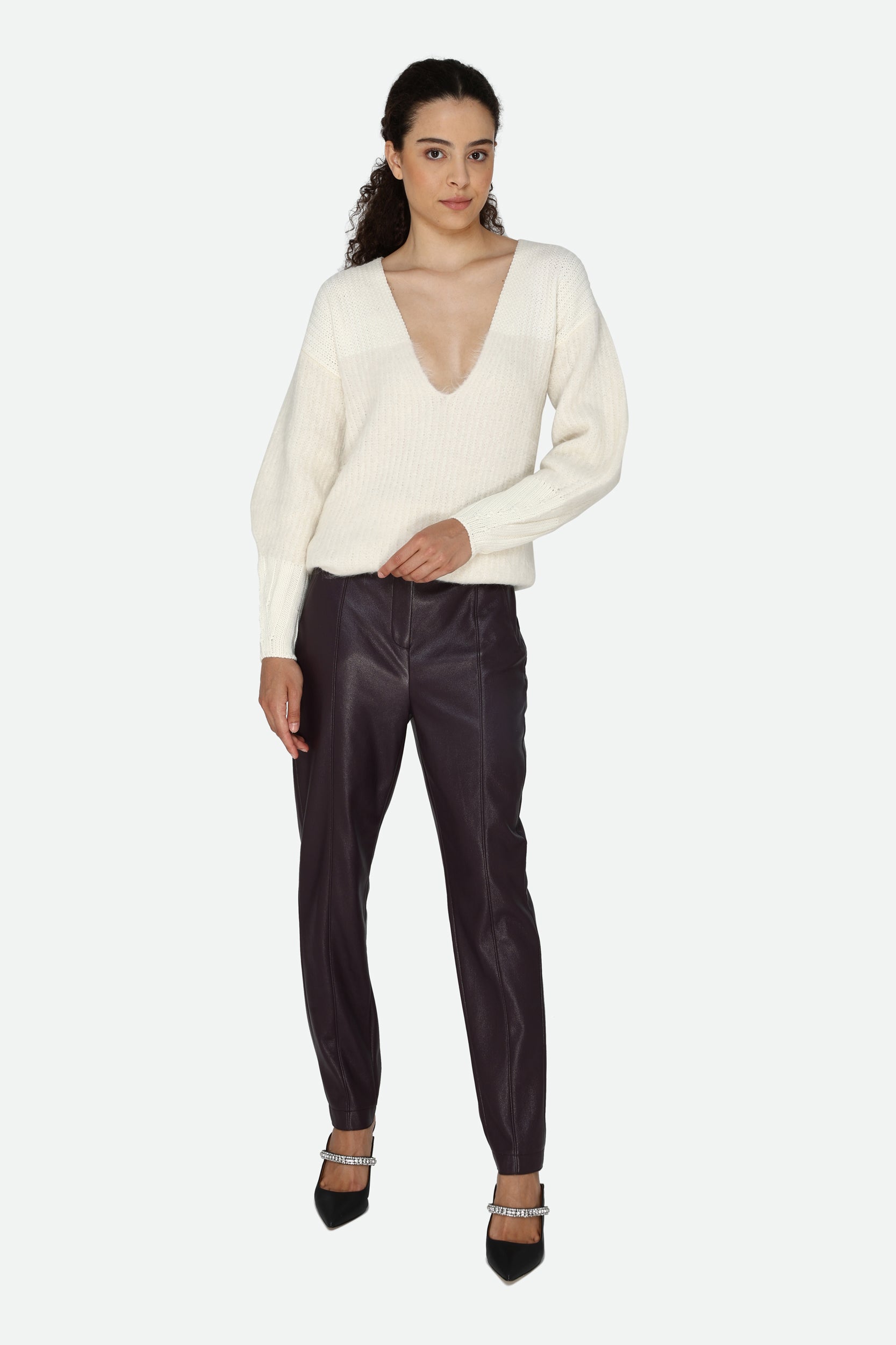 Patrizia Pepe Bordeaux Trousers