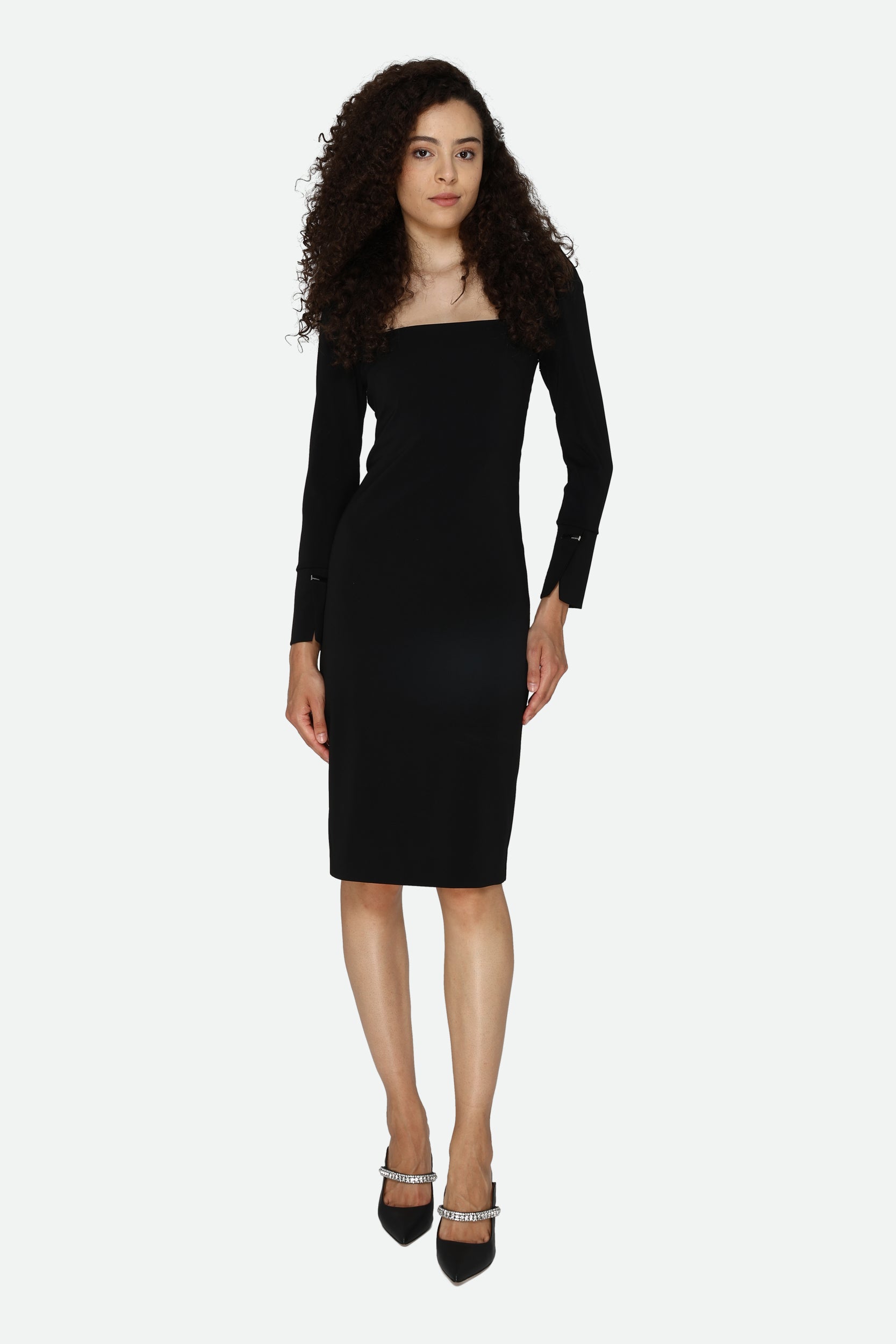 Patrizia Pepe Black Midi Dress