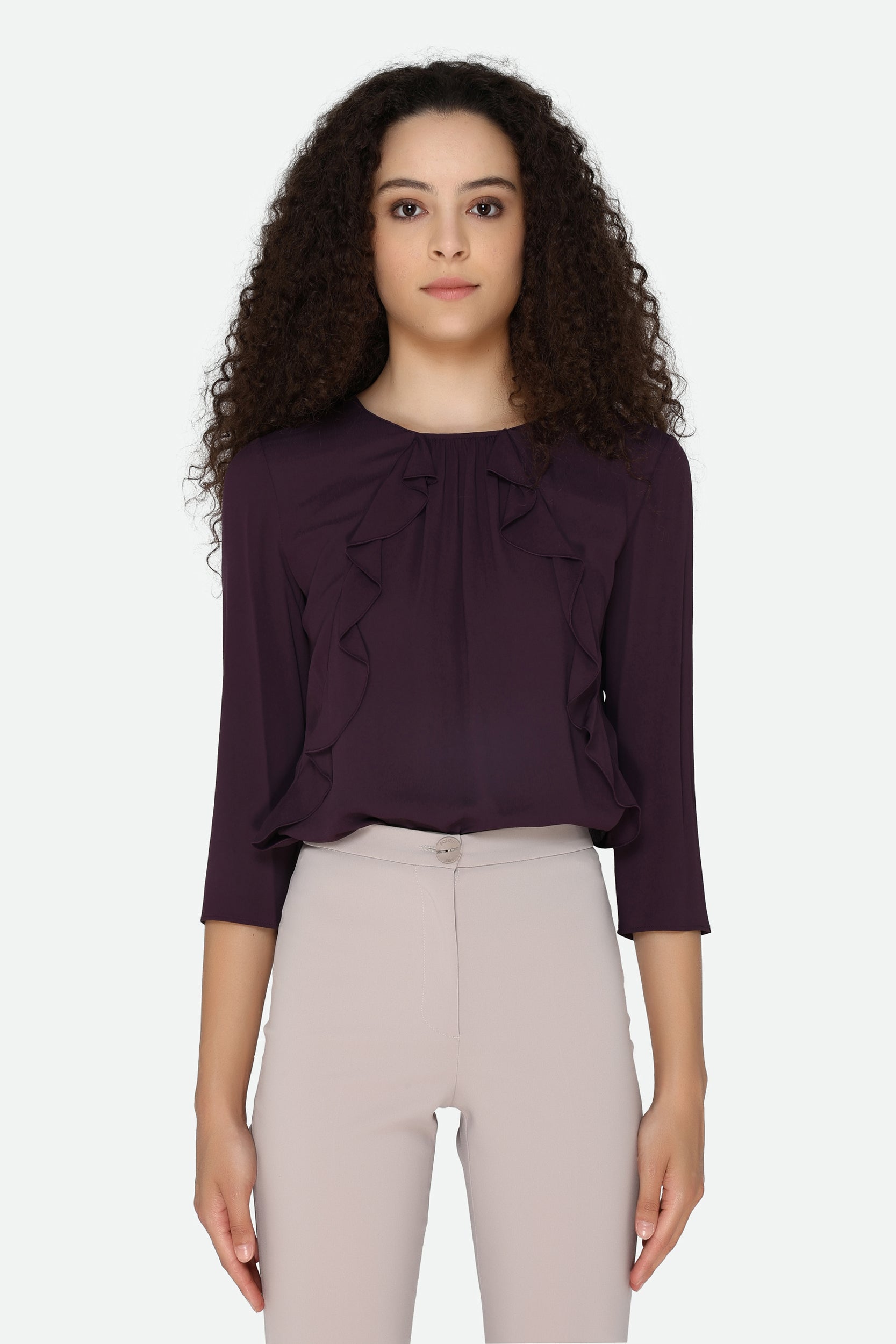 Patrizia Pepe Plum Blouse