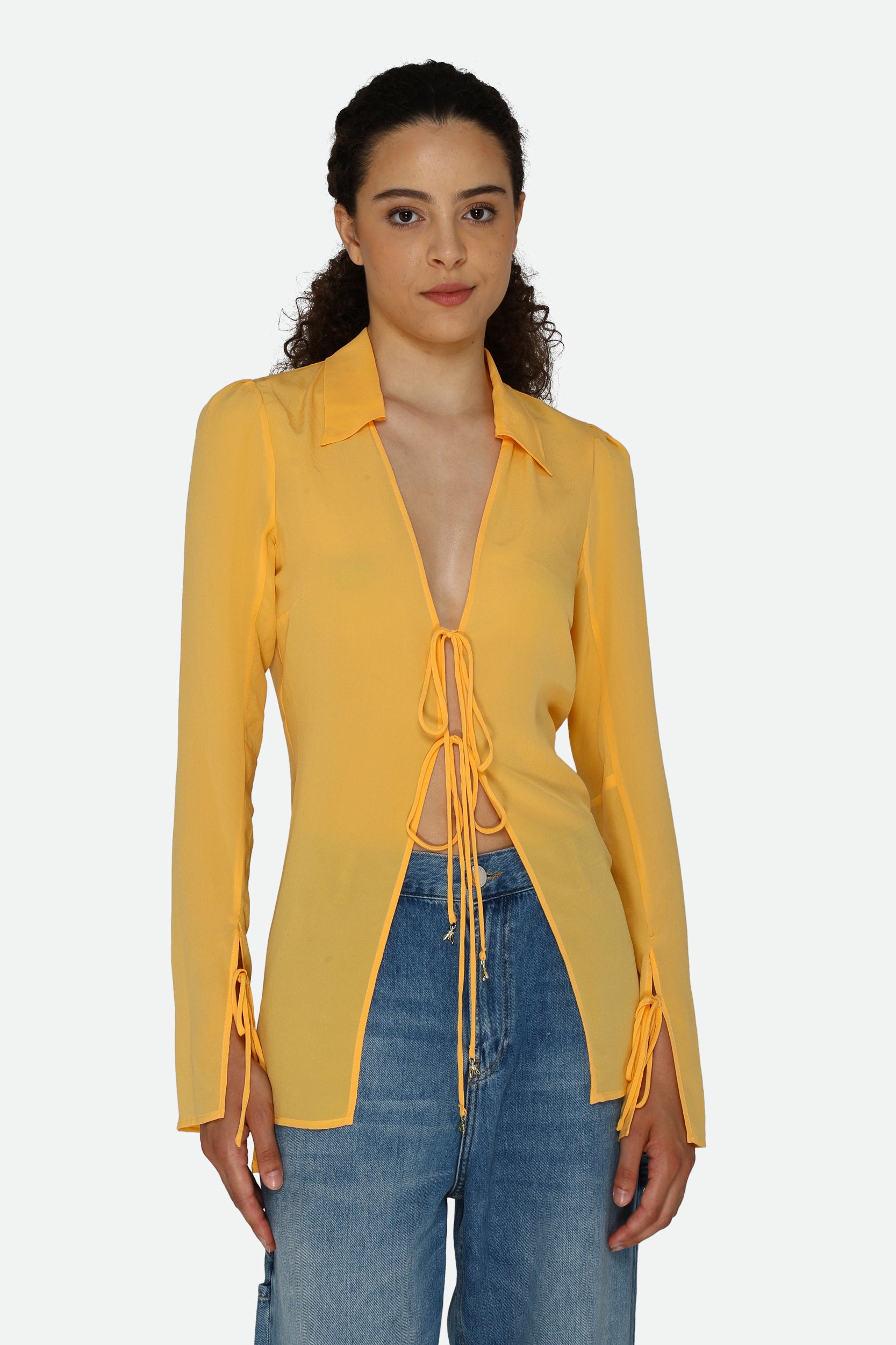 Patrizia Pepe Camicia Giallo Ocra