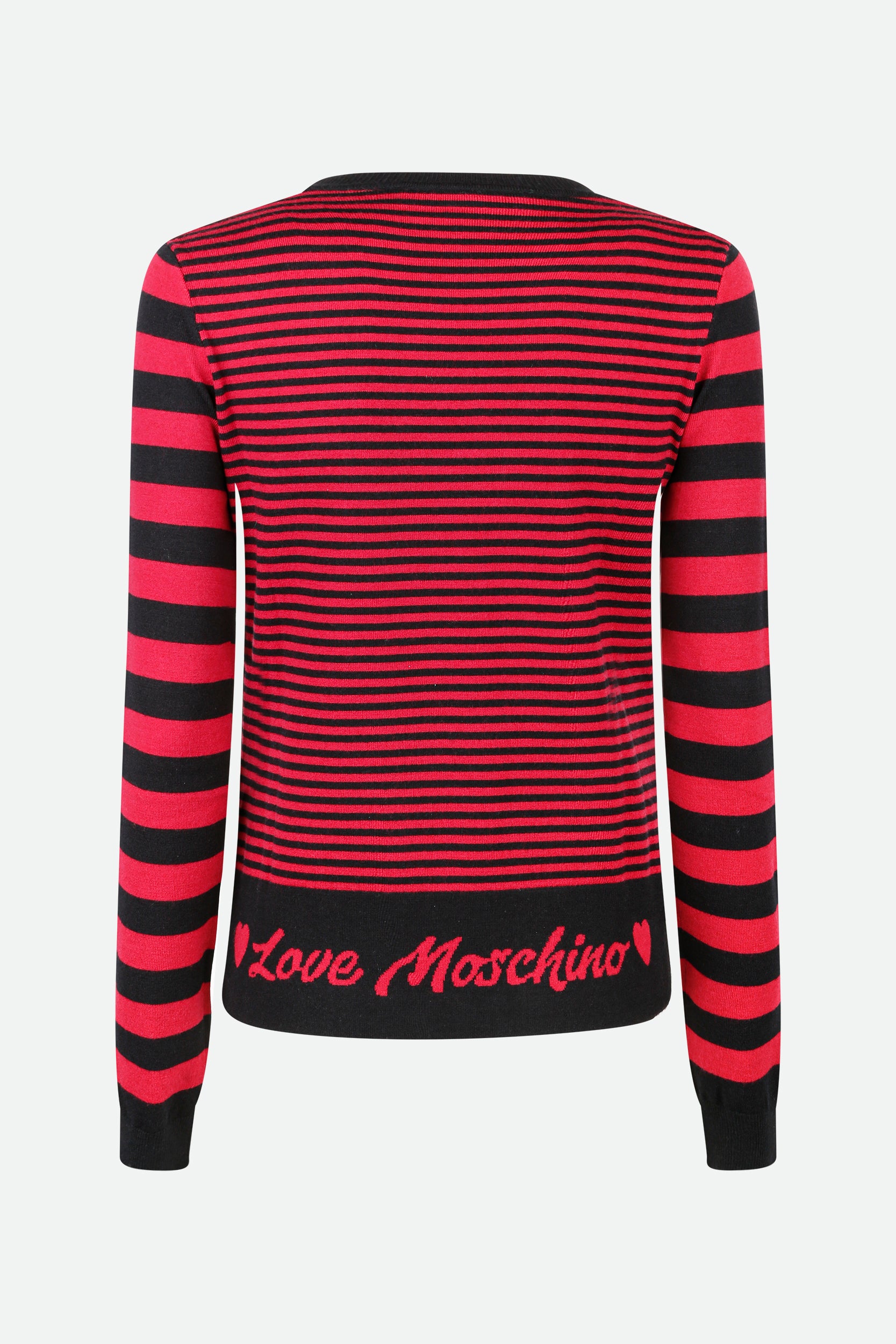 Love Moschino Black and Red Sweater