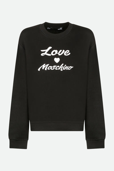 Love moschino black sweatshirt on sale