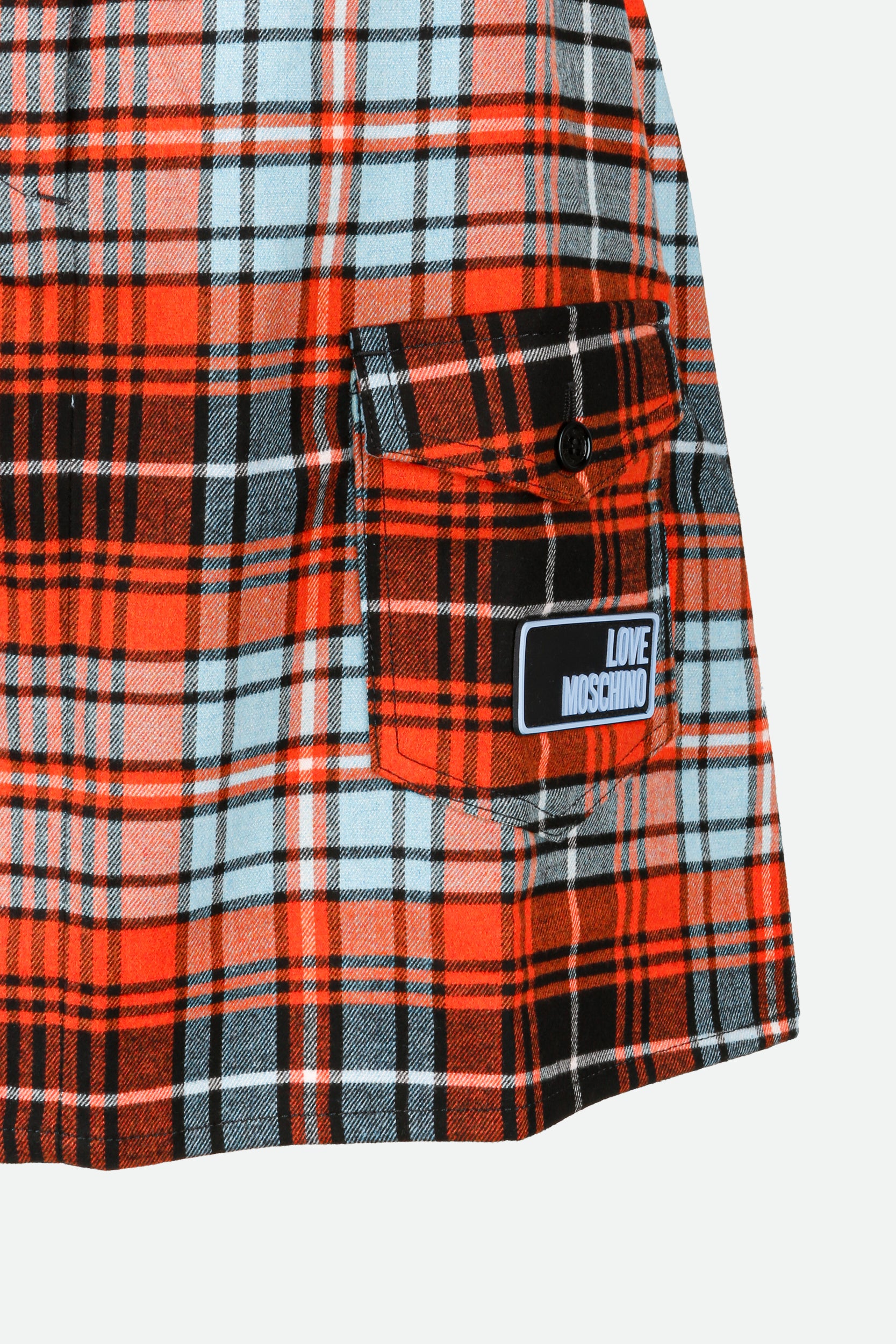 Love Moschino Multicolored Checked Skirt