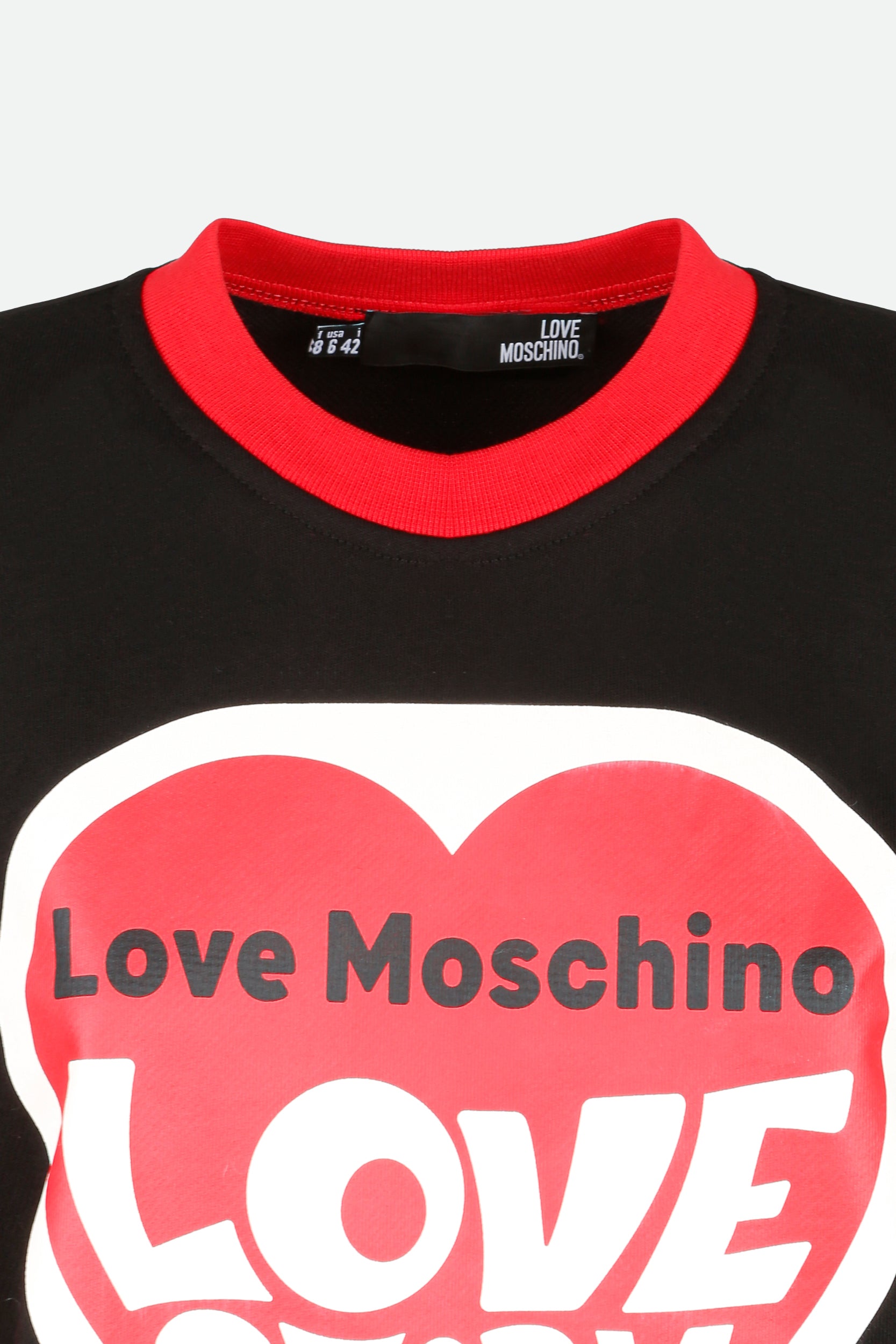 Love Moschino Felpa Nera e Rossa