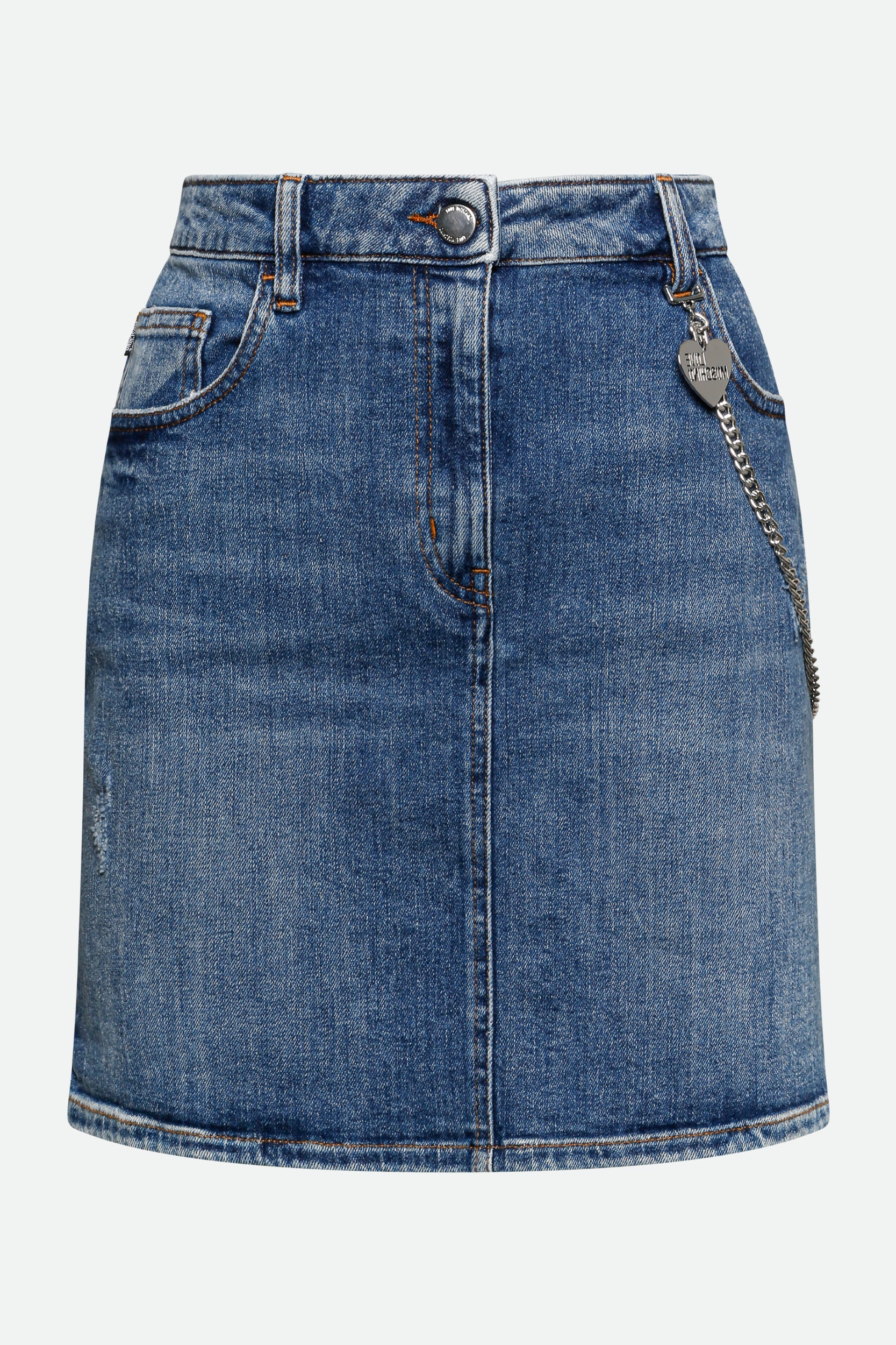 Love Moschino Blue Denim Skirt