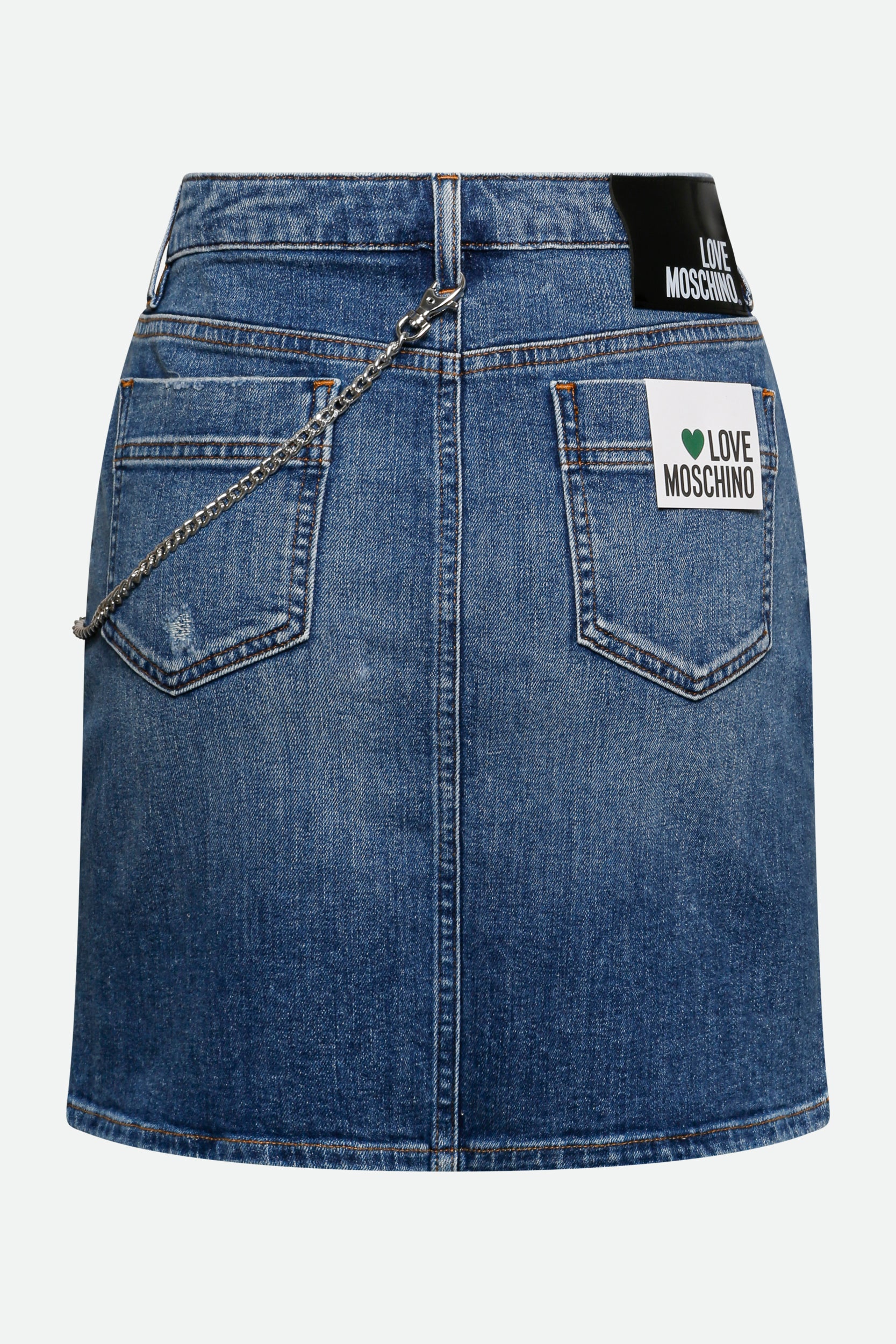 Love Moschino Blue Denim Skirt