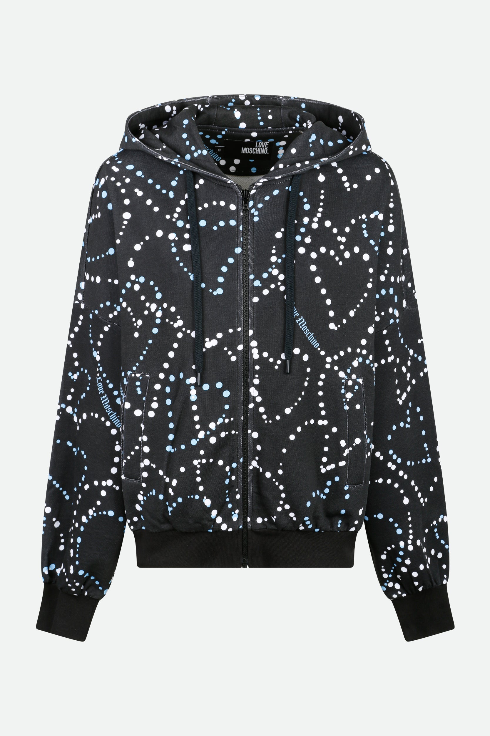 Love Moschino Black Patterned Sweatshirt