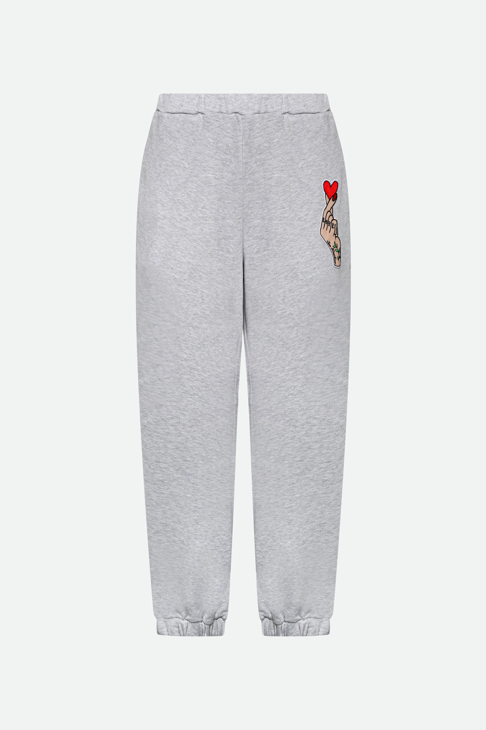 Love Moschino Gray Tracksuit Pants