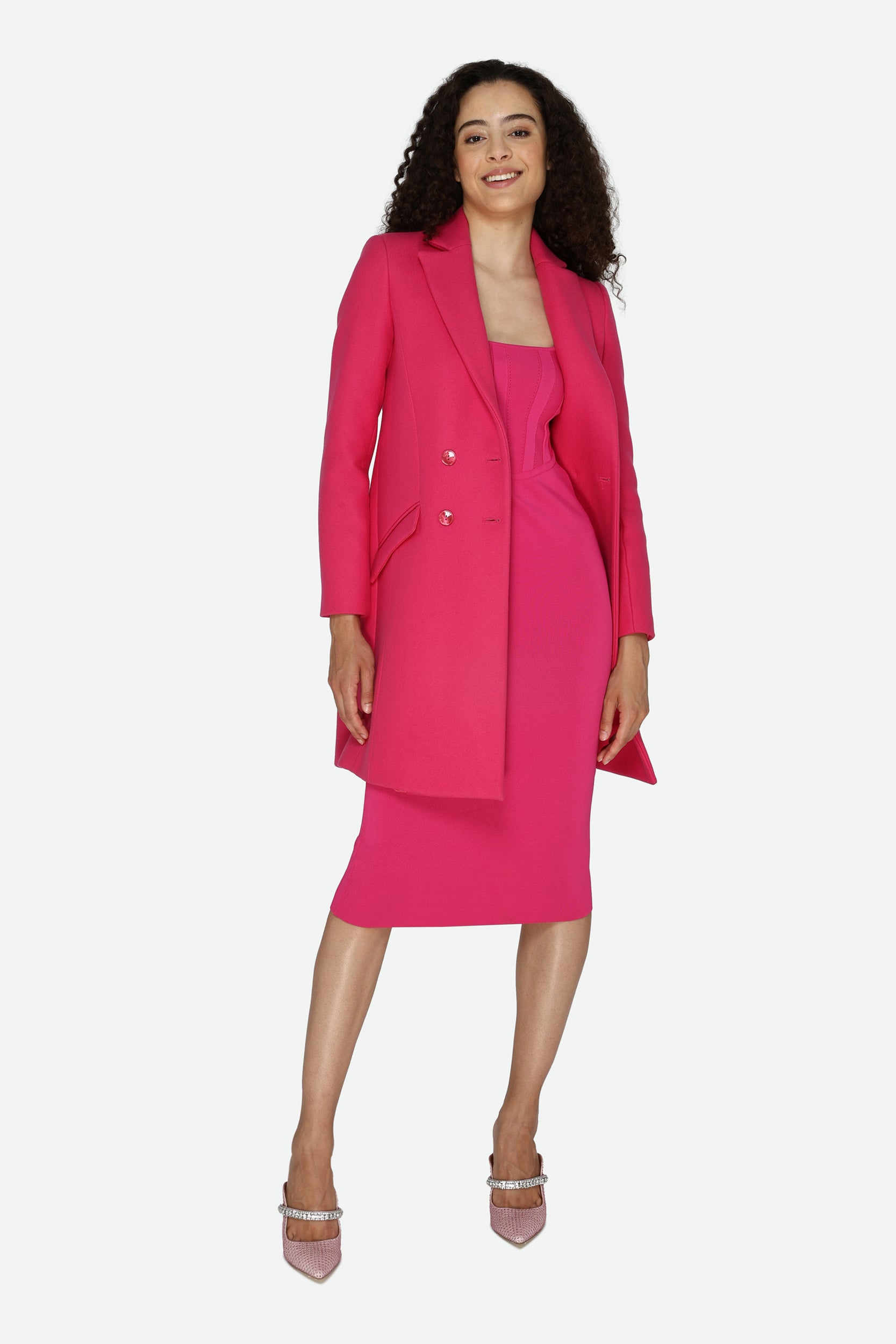 Patrizia Pepe Fuchsia Coat