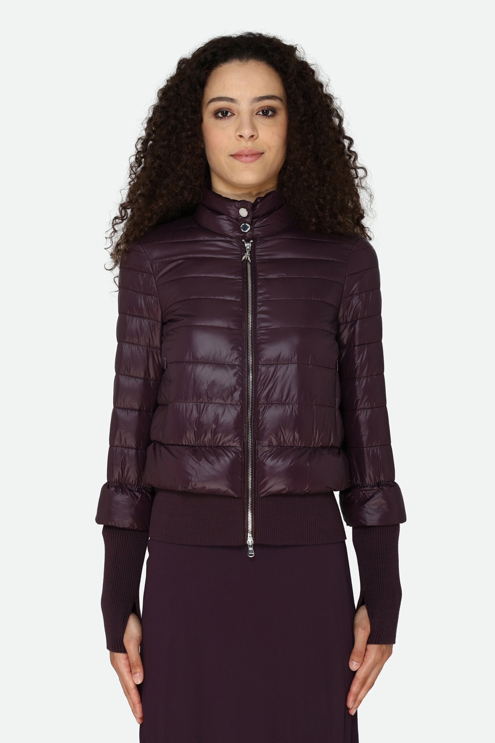 Patrizia Pepe Bordeaux Down Jacket