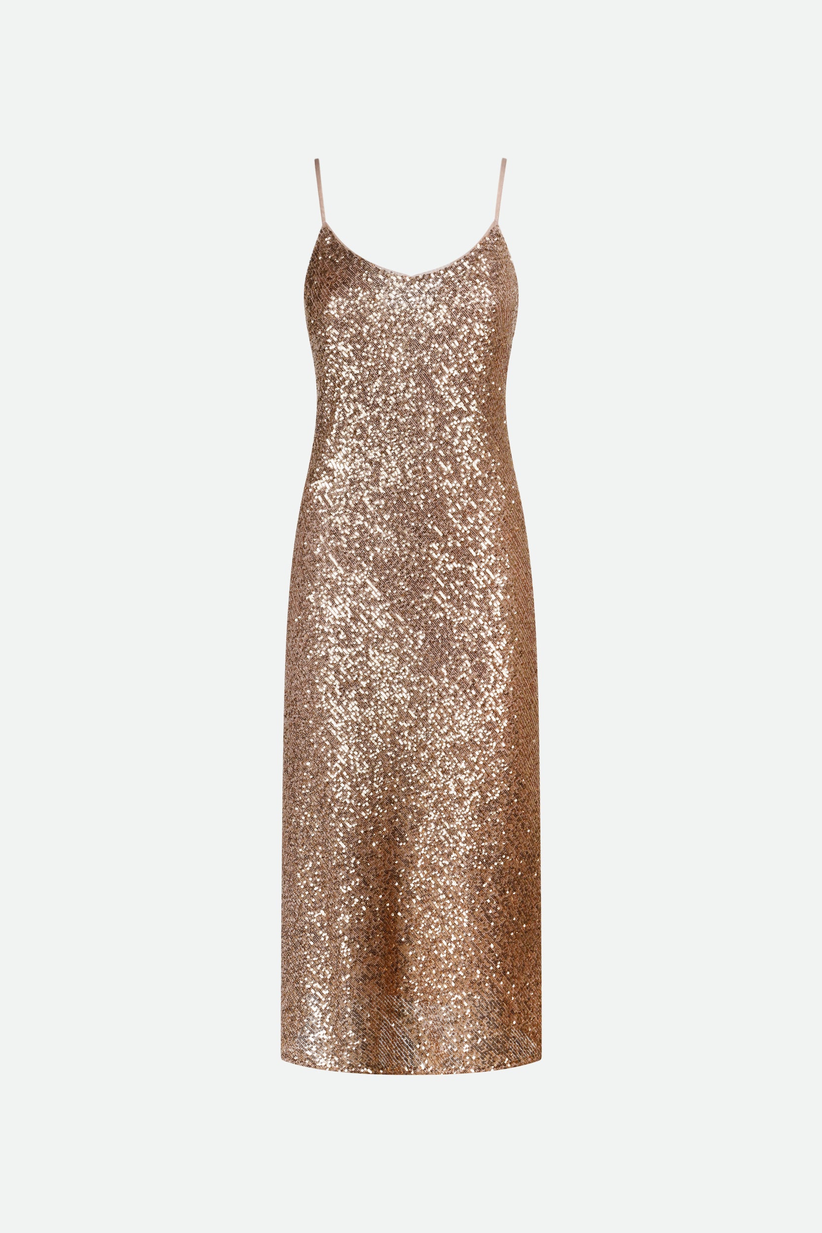 Patrizia Pepe Midi Gold Dress