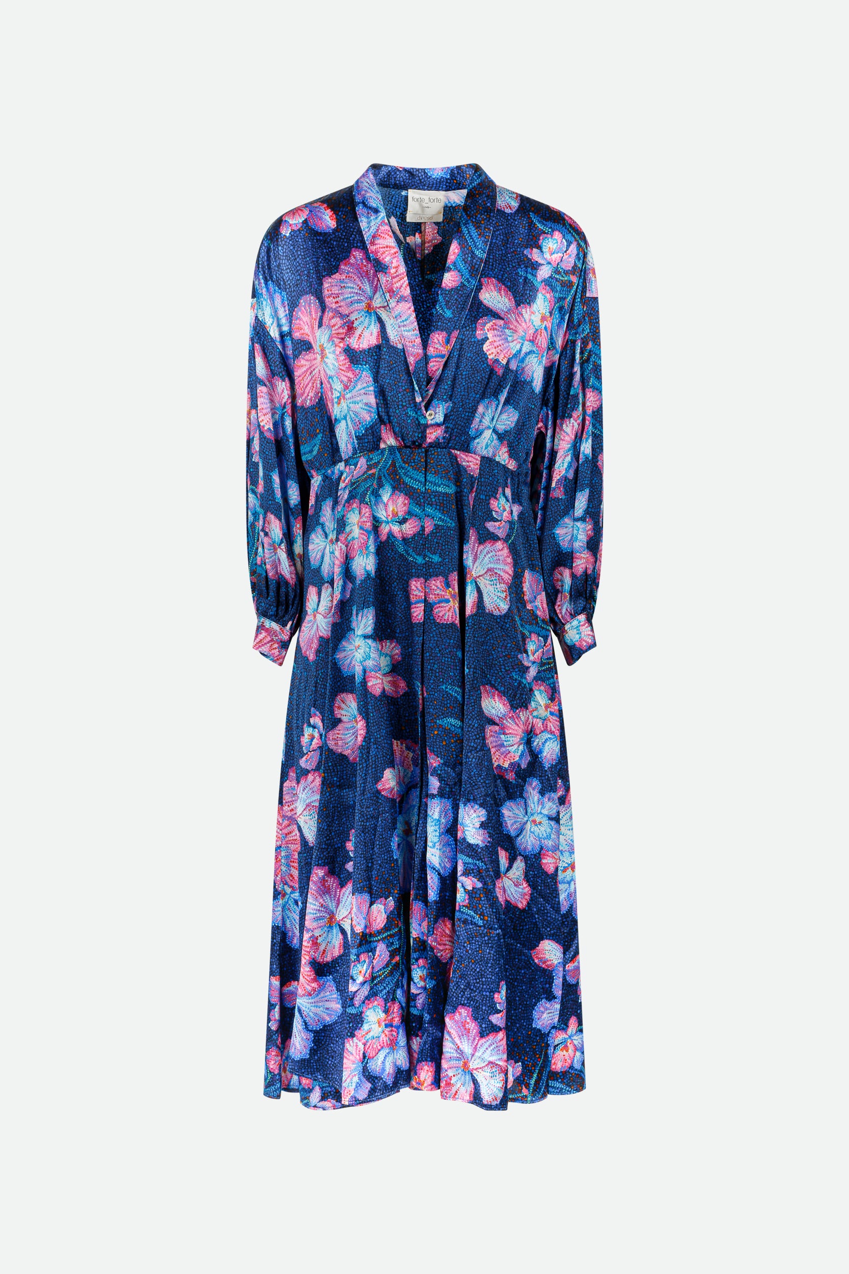 Strong Strong Blue Floral Dress