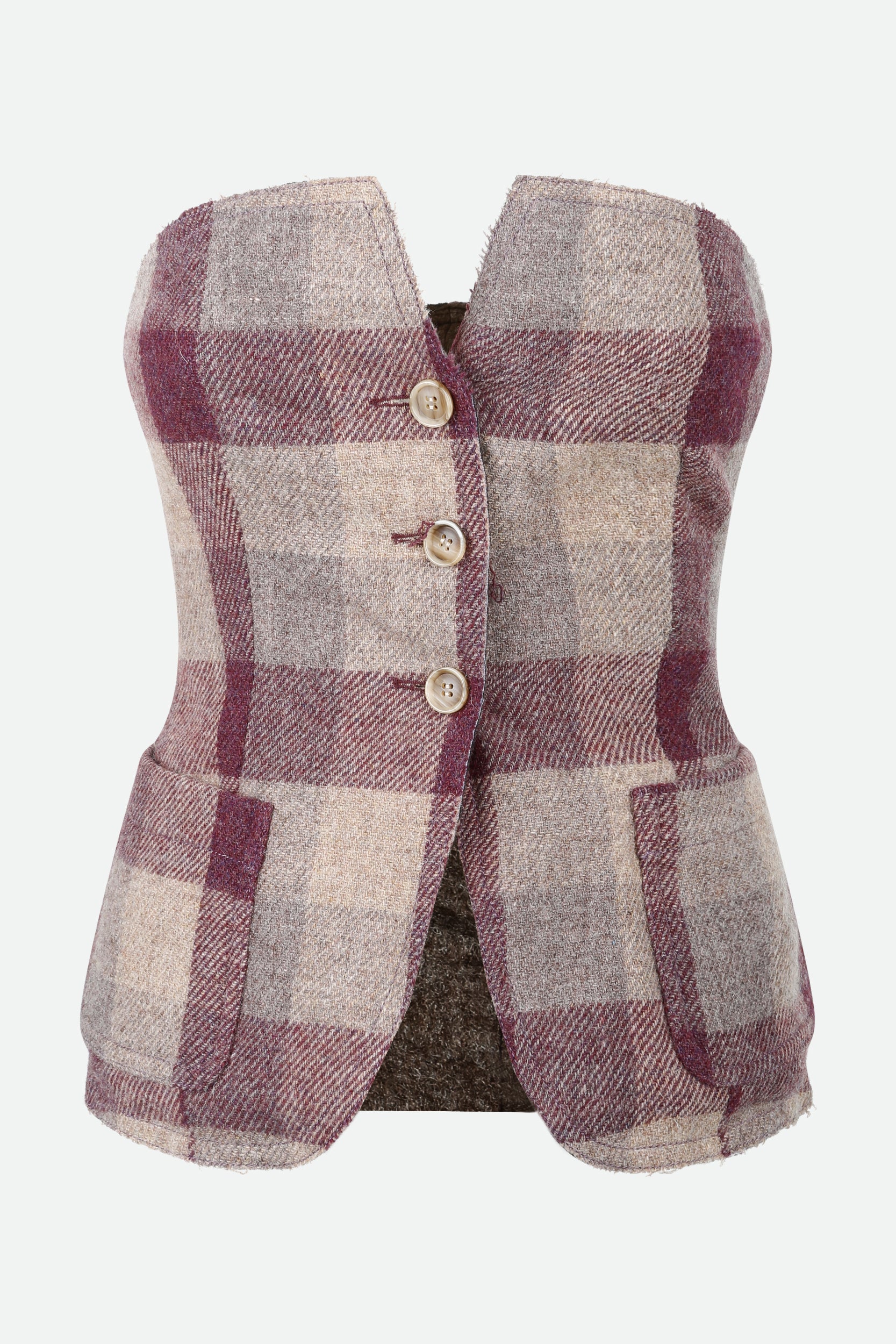 Erika Cavallini Multicolor Check Bustier