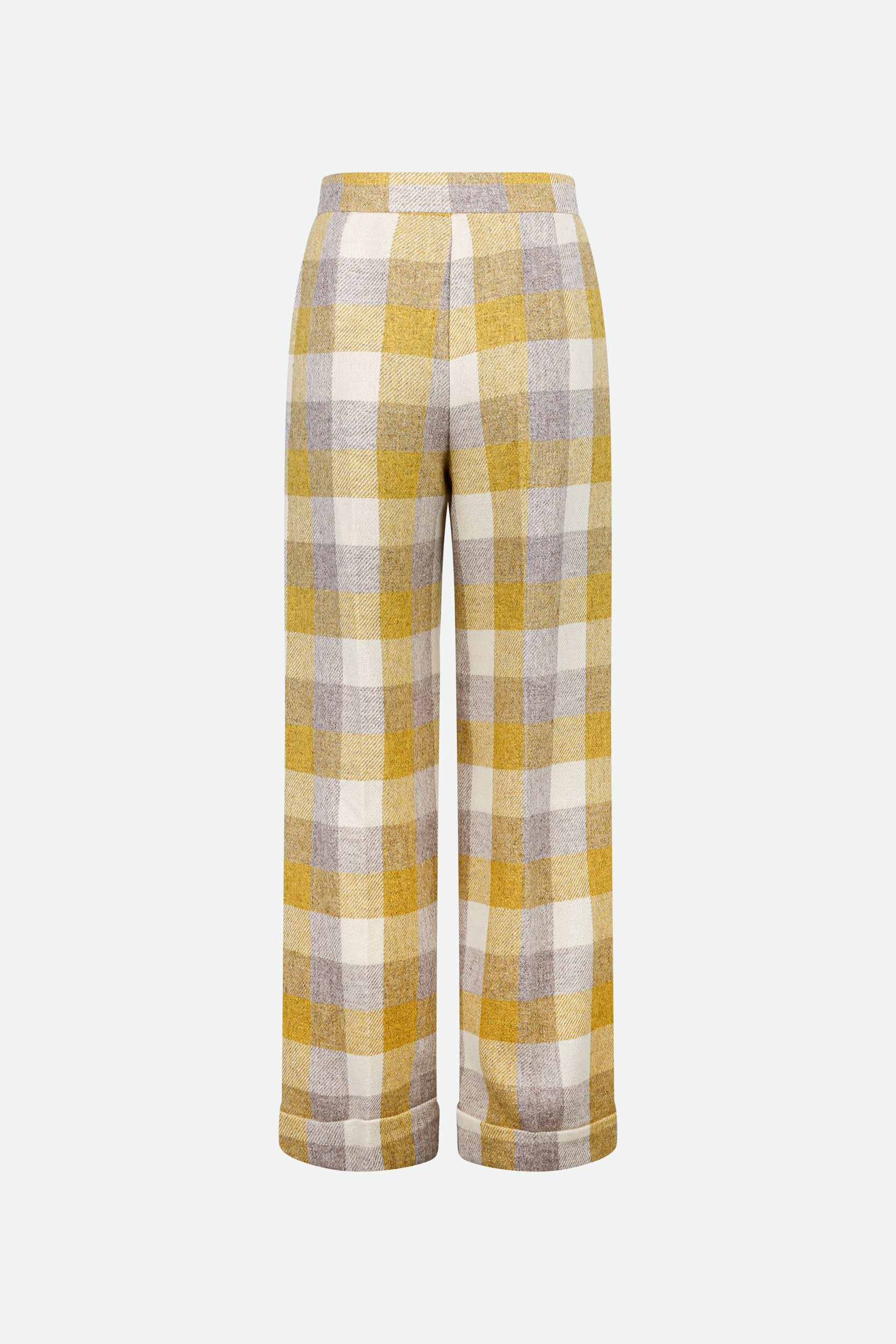 Erika Cavallini Pantalone Check Giallo