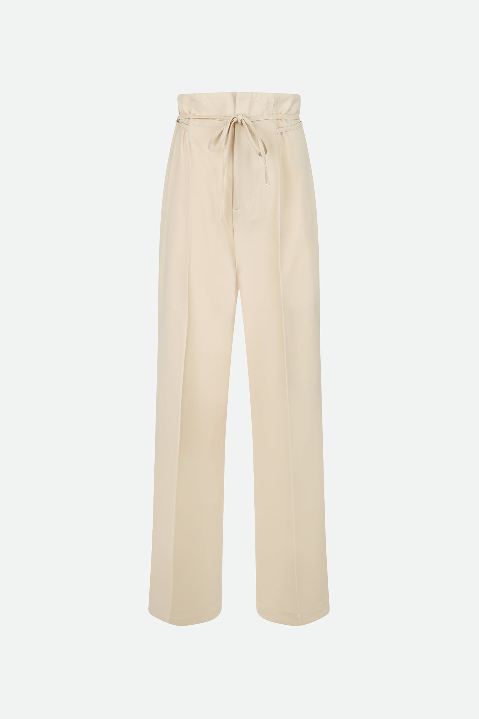 Erika Cavallini Pantalone Vita Alta Beige