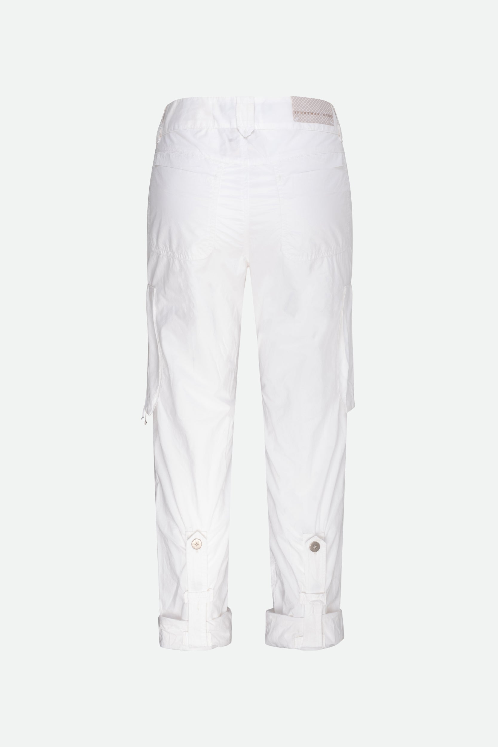 Sportmax Code Pantalone Cargo Bianco