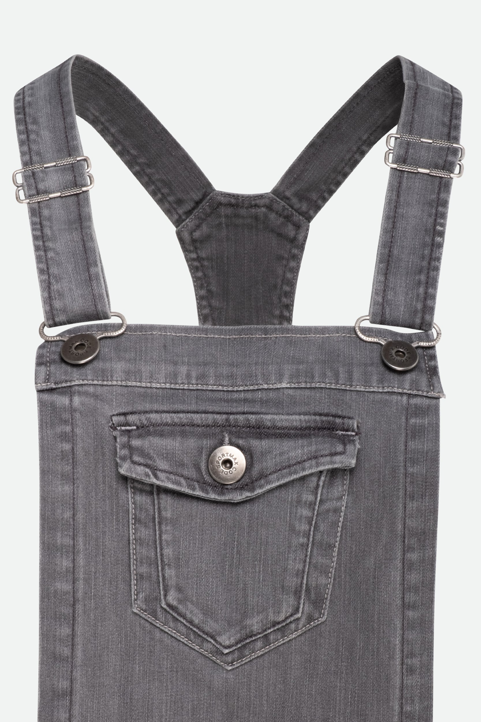 Sportmax Salopette Denim Grigia