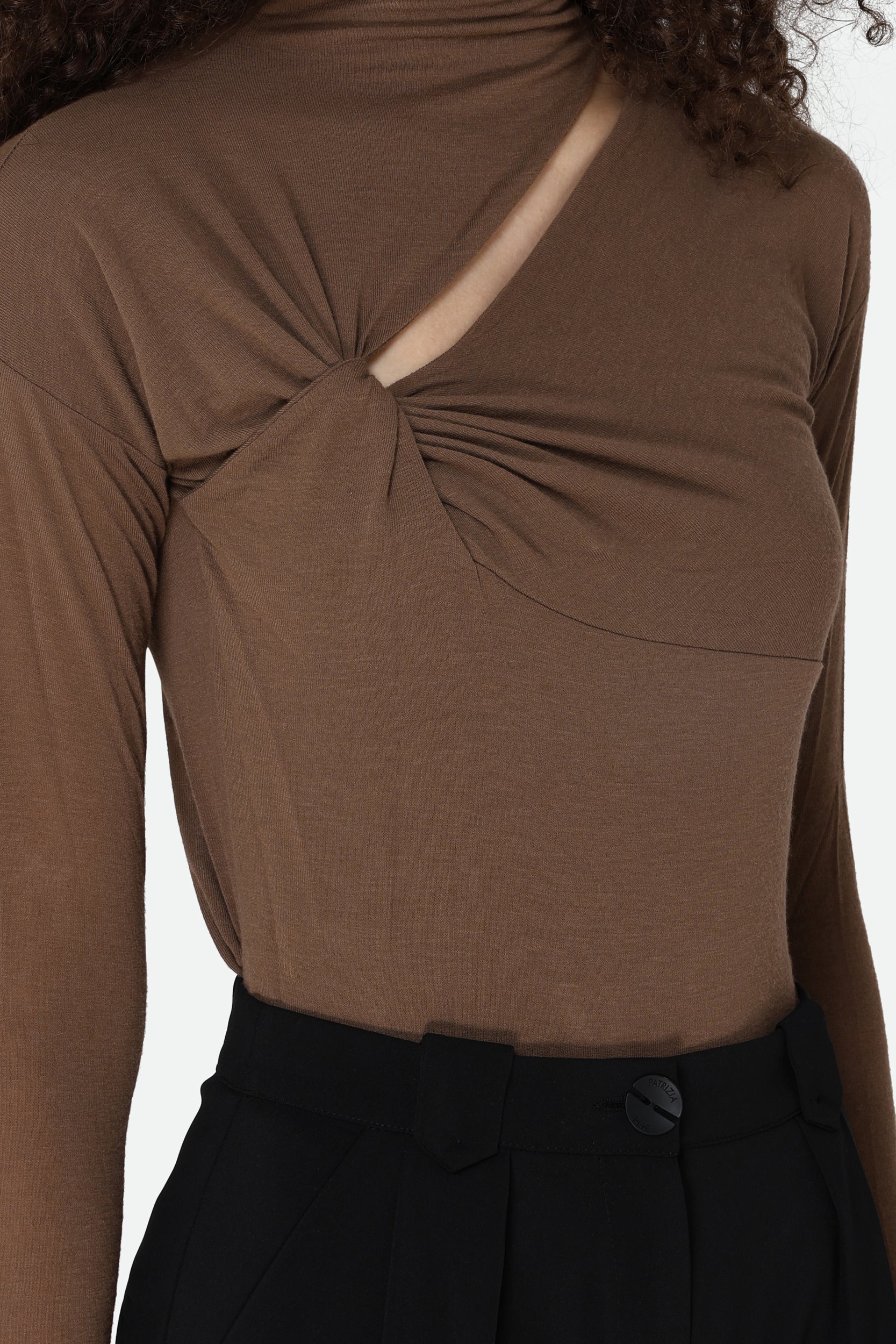 Pinko Brown Turtleneck Sweater