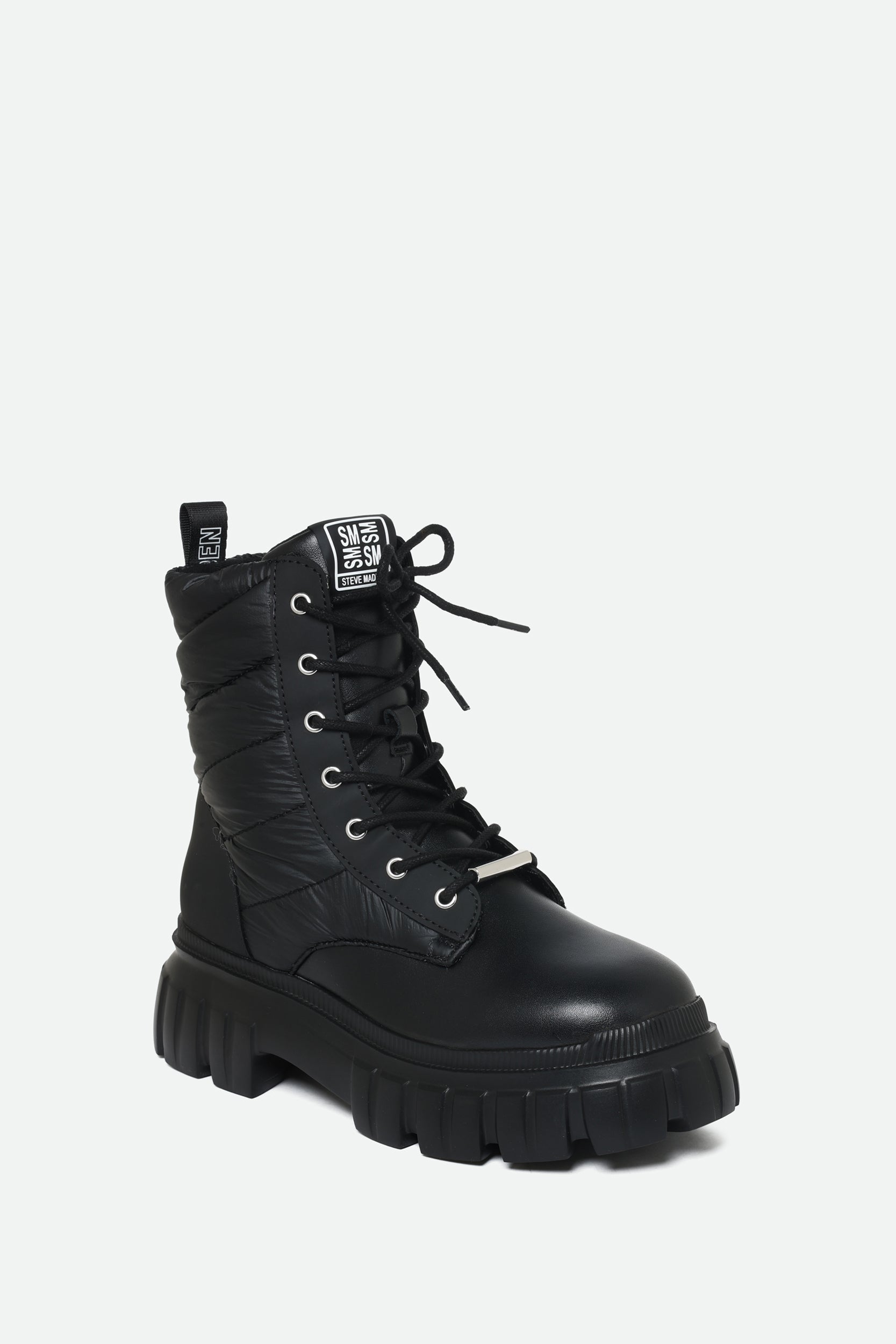 Steve Madden Black Kombat Boots