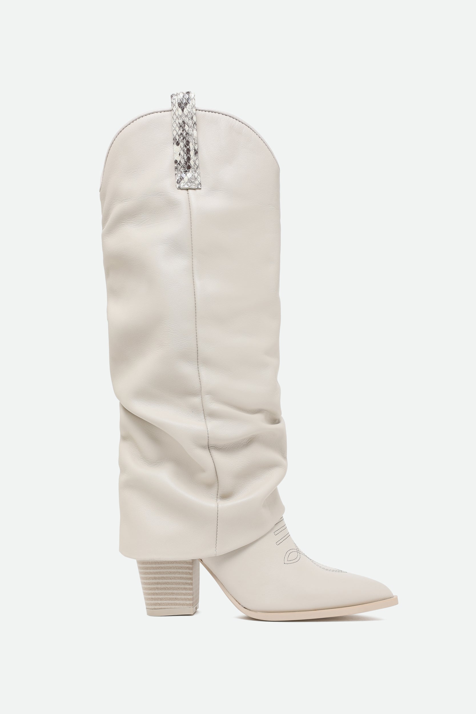 Steve Madden Boots Lassy Bone Bianco 