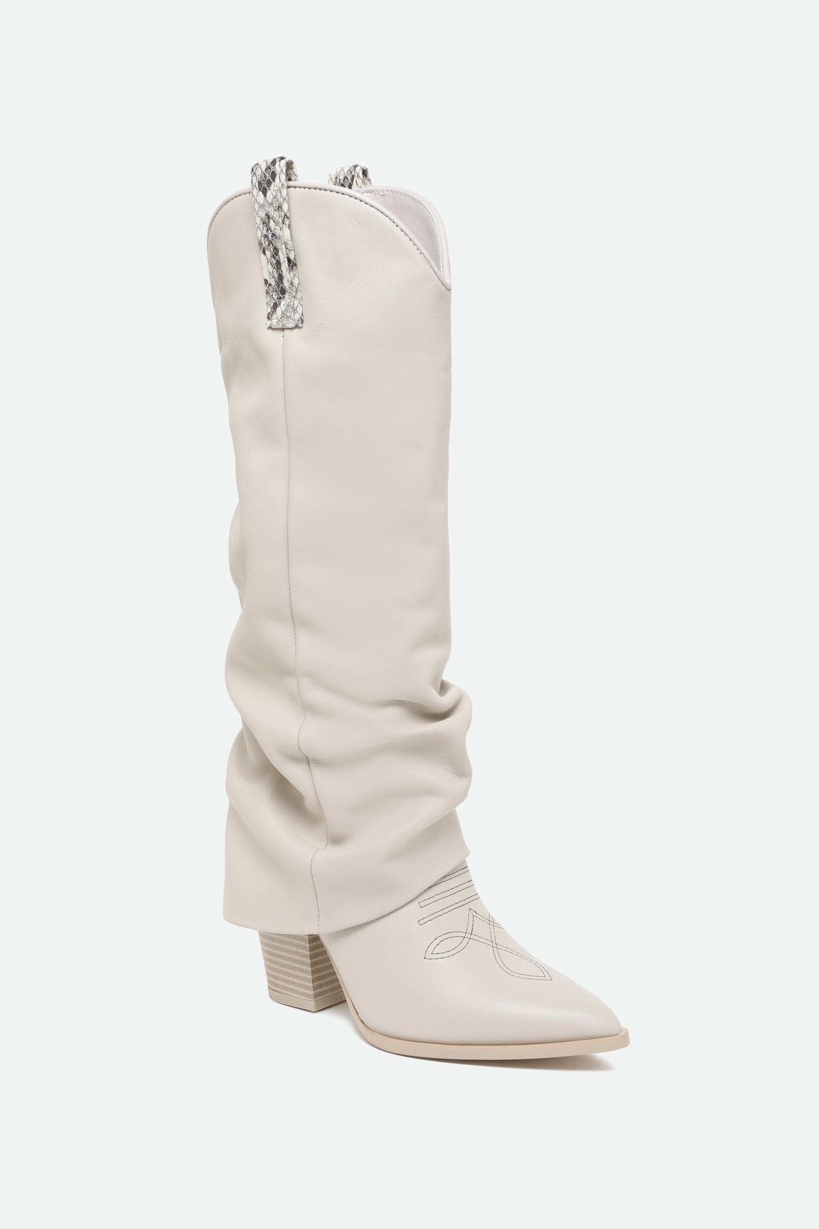 Steve Madden Boots Lassy Bone Bianco 