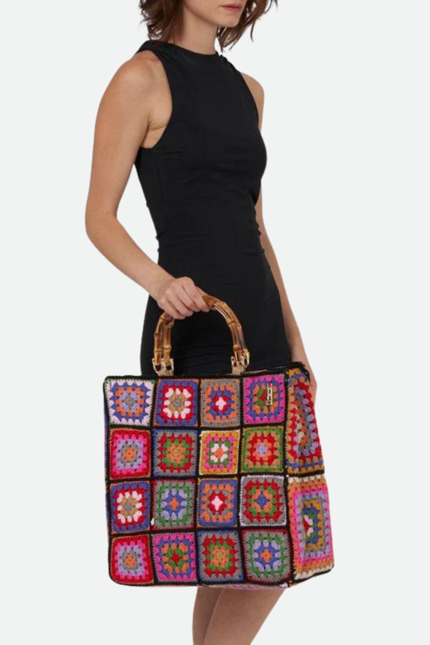 La Milanesa Crochet Bag Large Black