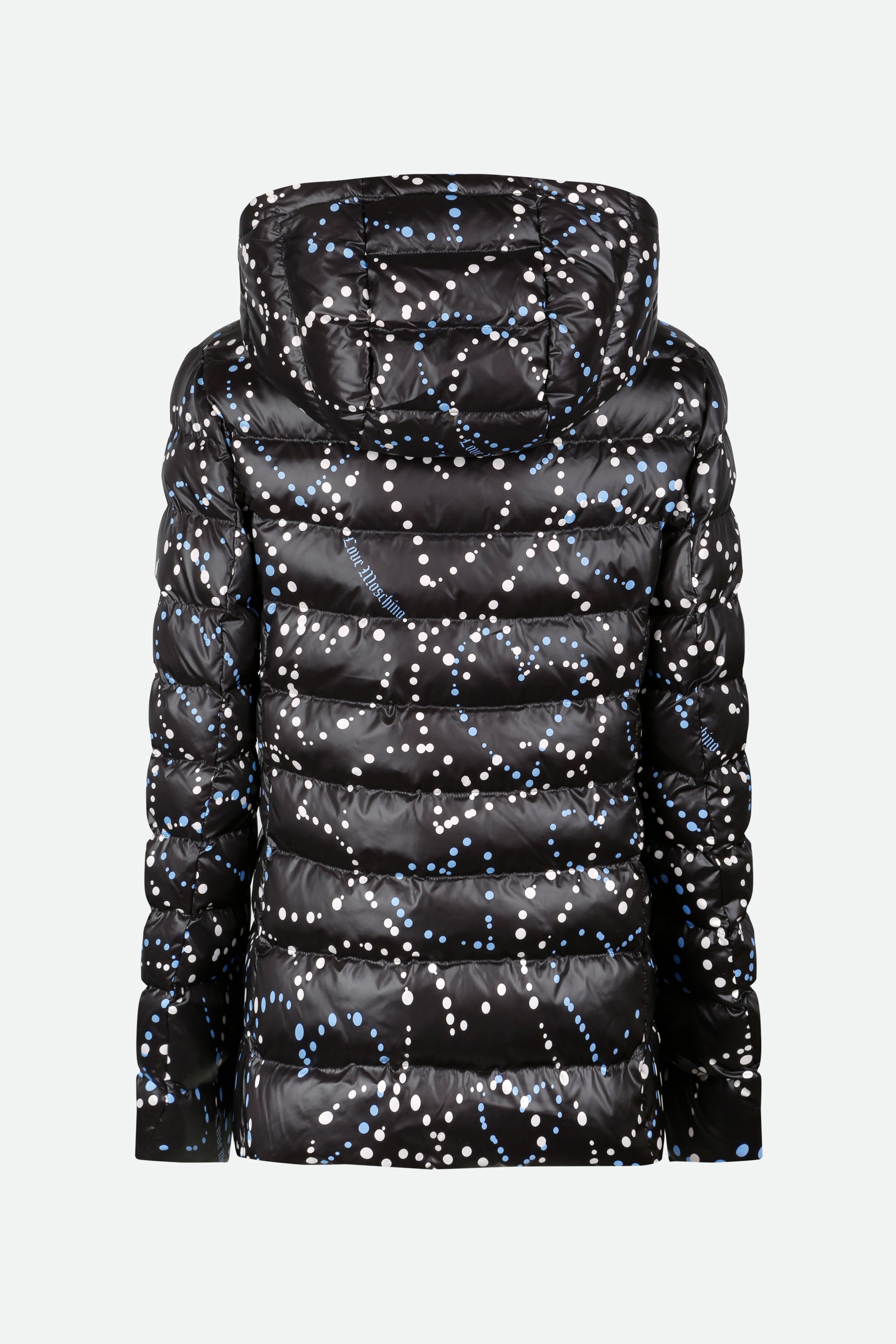 Love Moschino Black Patterned Down Jacket