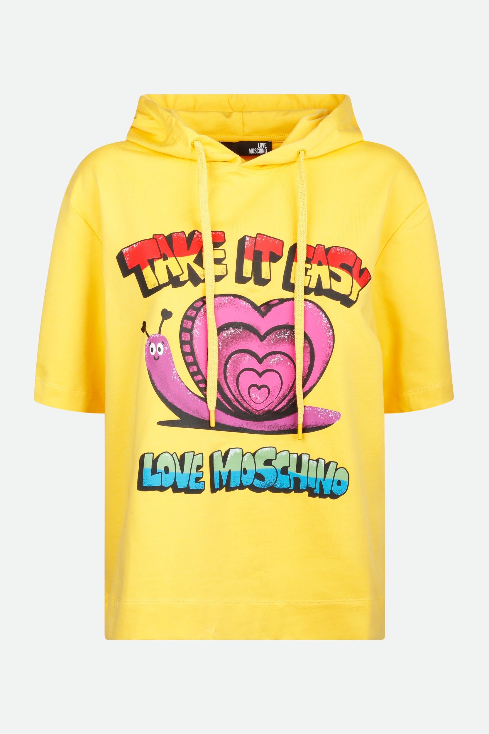 Love Moschino Yellow Hooded Sweatshirt