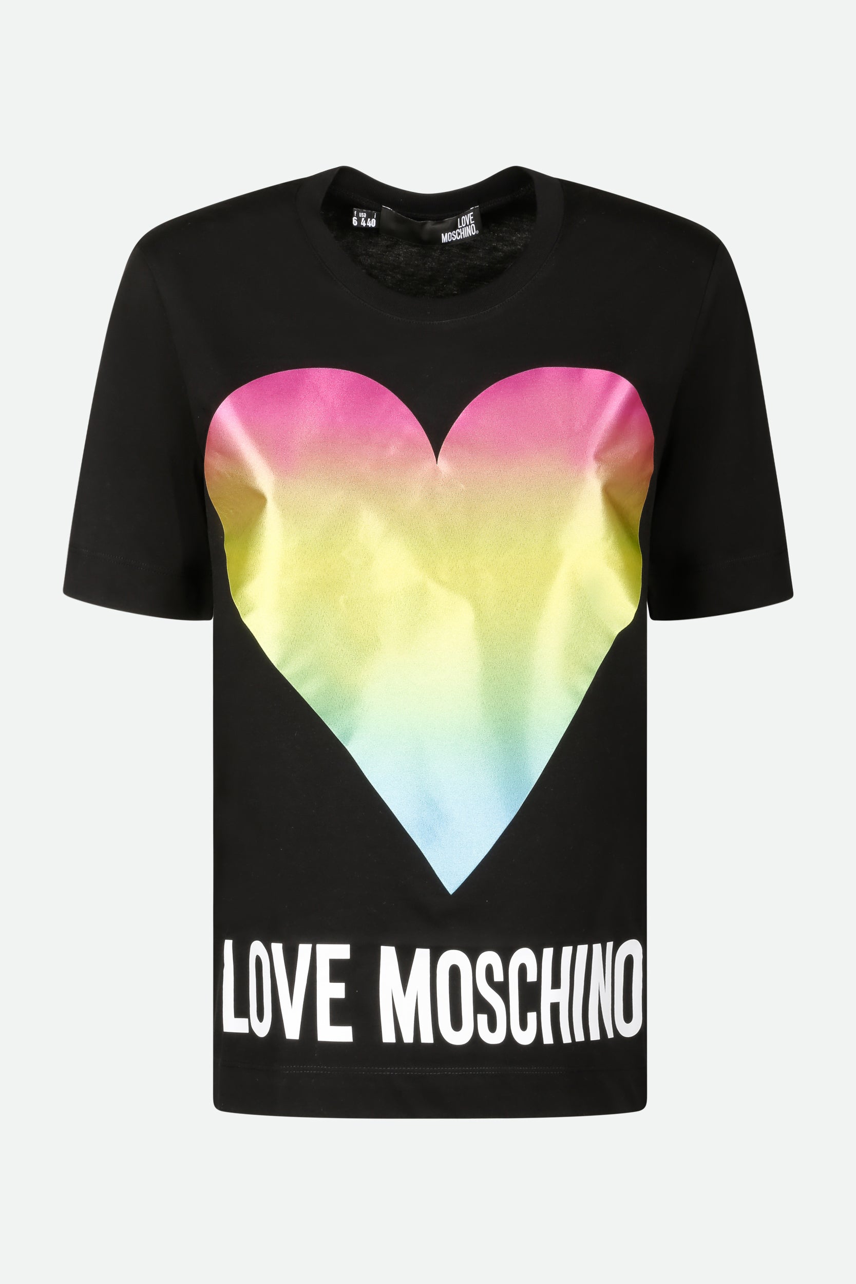 Love Moschino Black T-Shirt with Print