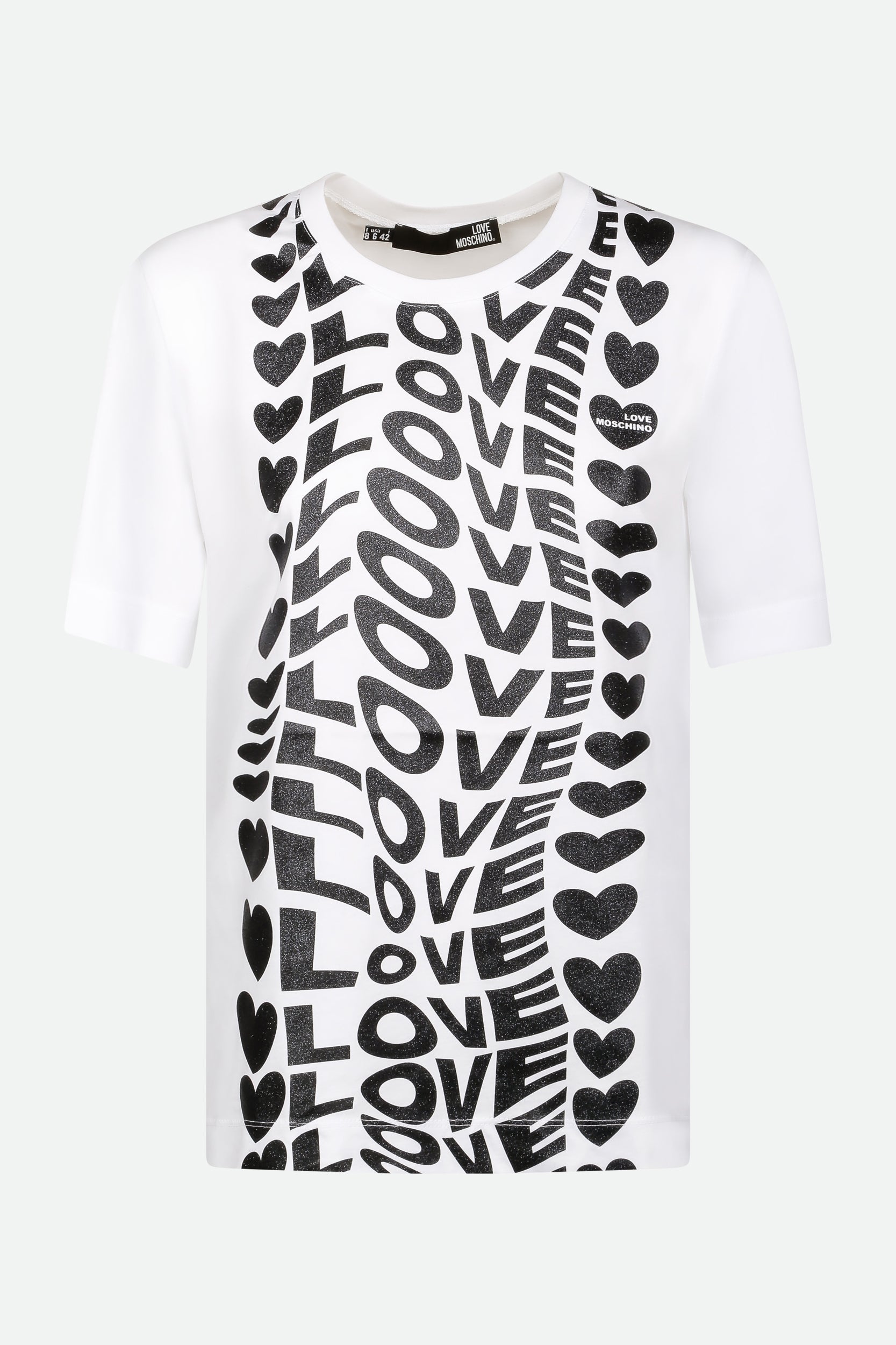 Love Moschino White T-Shirt with Print