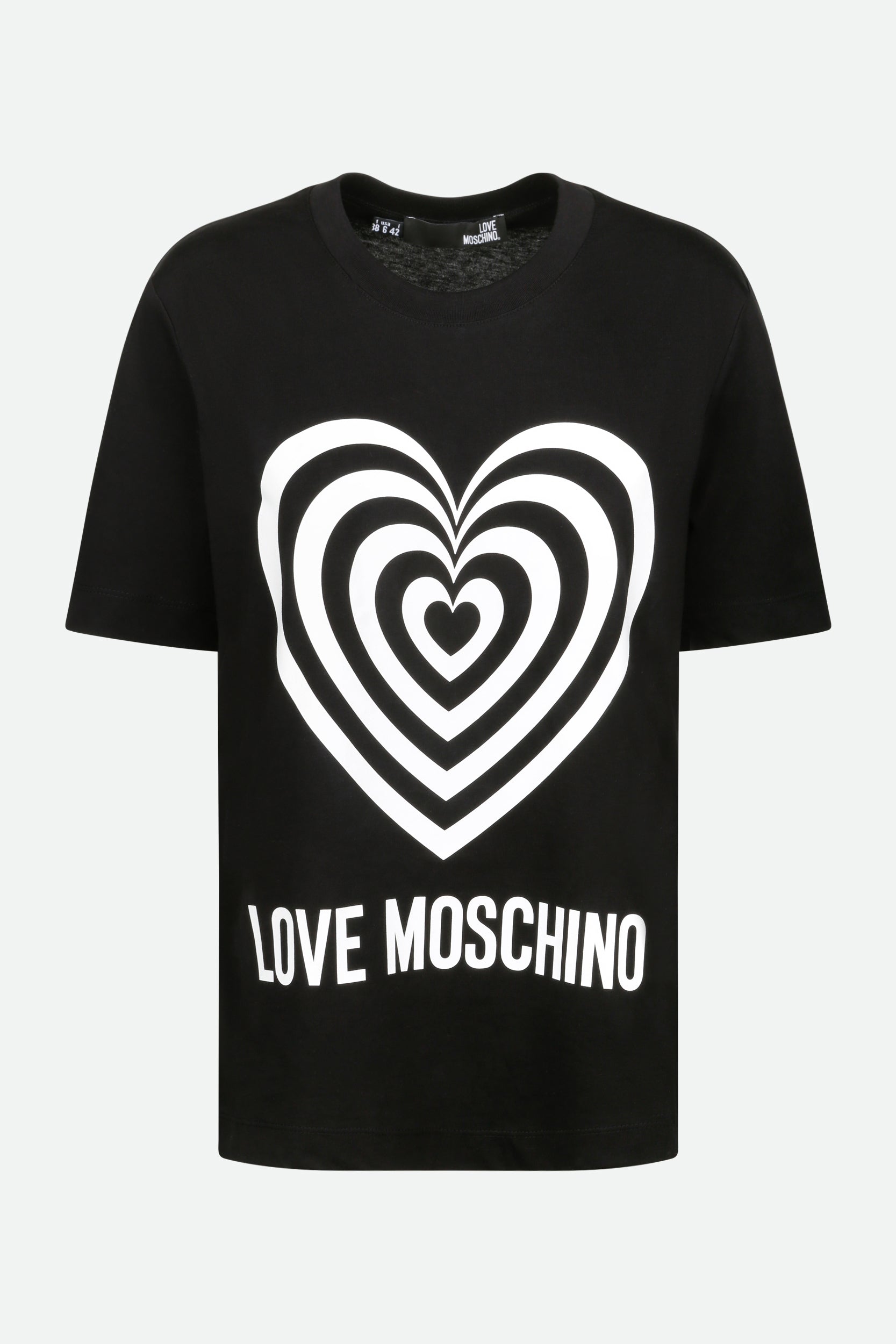 Love Moschino Black T-Shirt with Print