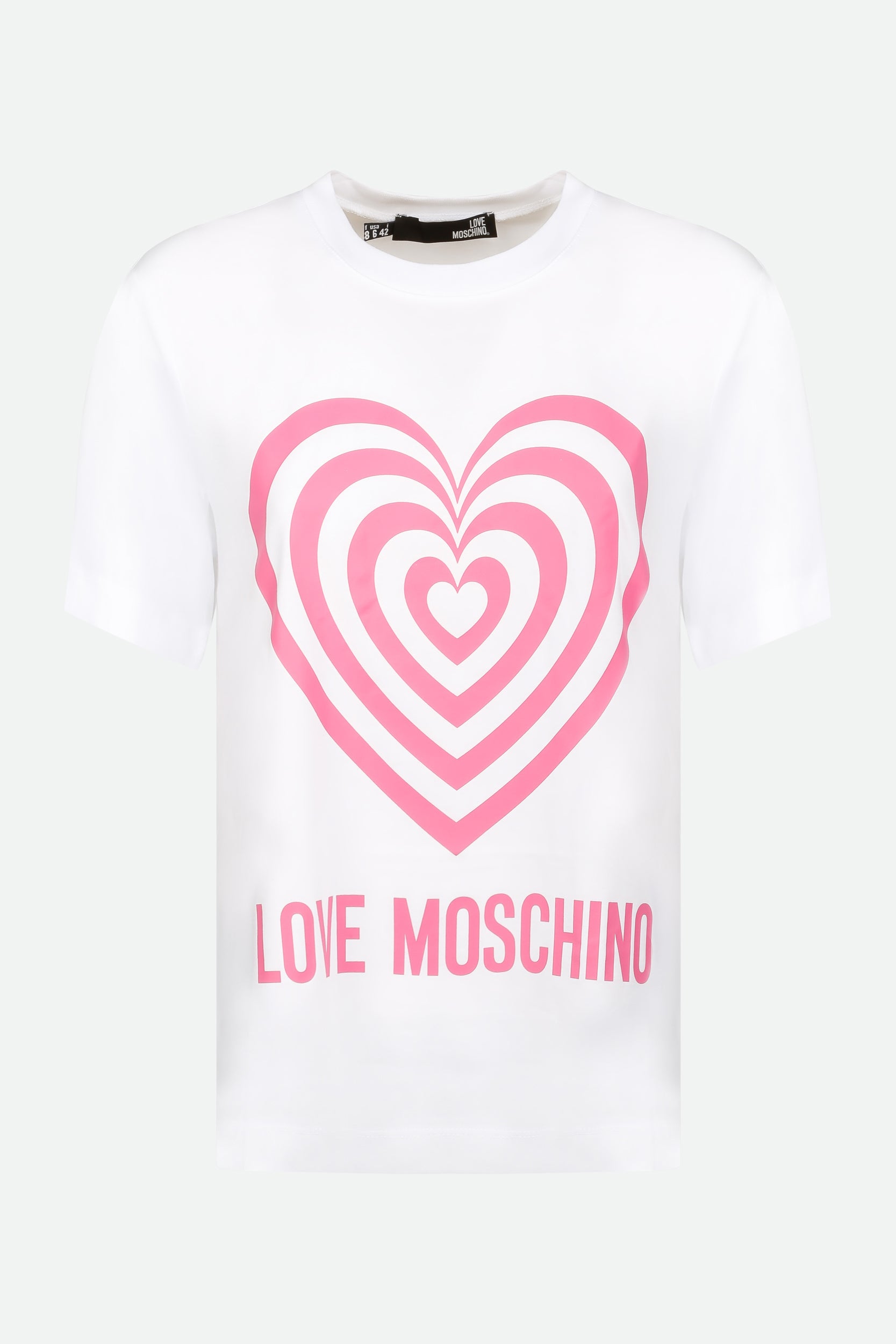 Love Moschino White T-Shirt with Print