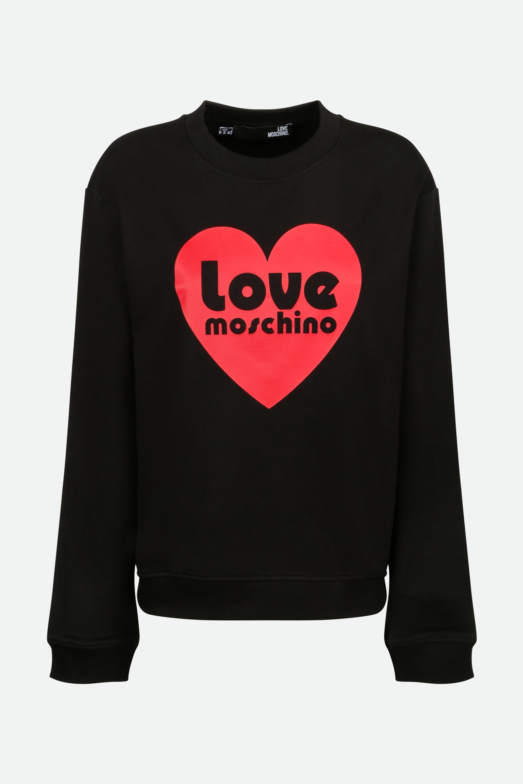 Love Moschino Black Sweatshirt with Print