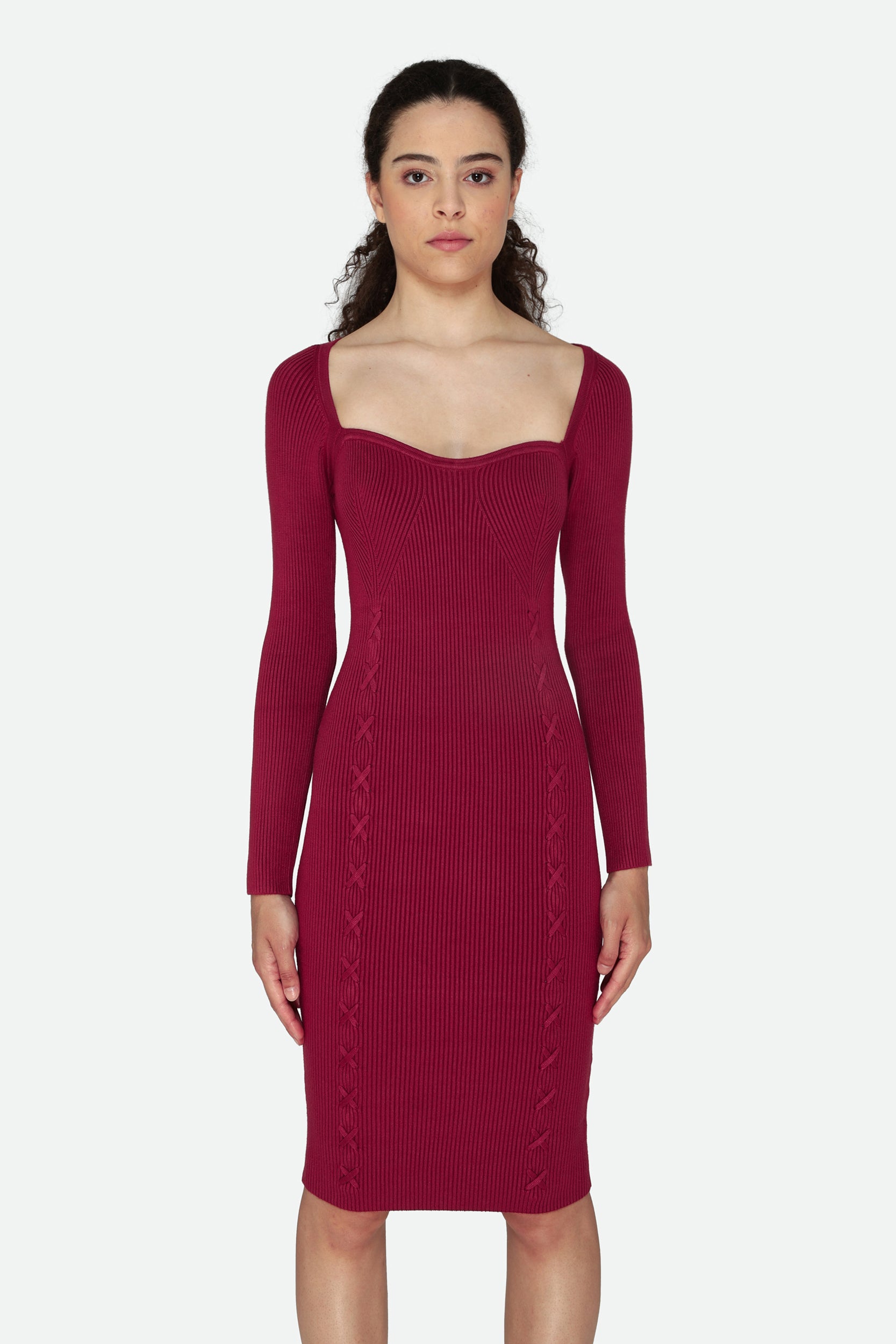 Guess Red Midi Dress