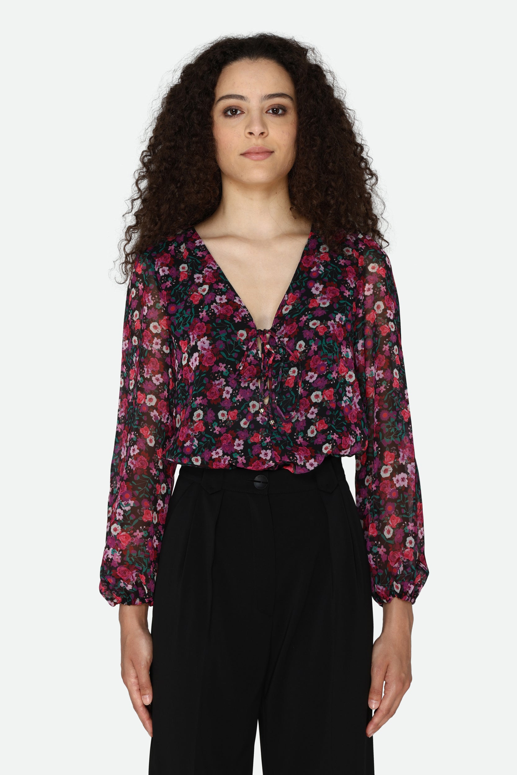 Guess Multicolor Floral Blouse Loverlock