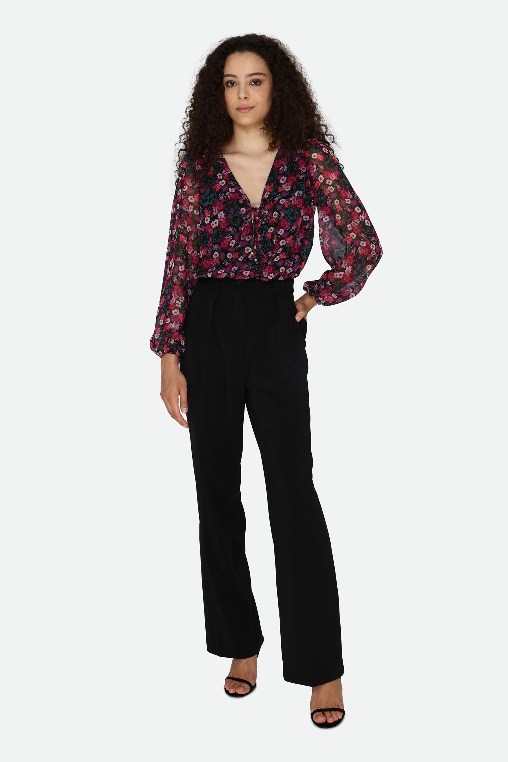 Guess Multicolor Floral Blouse